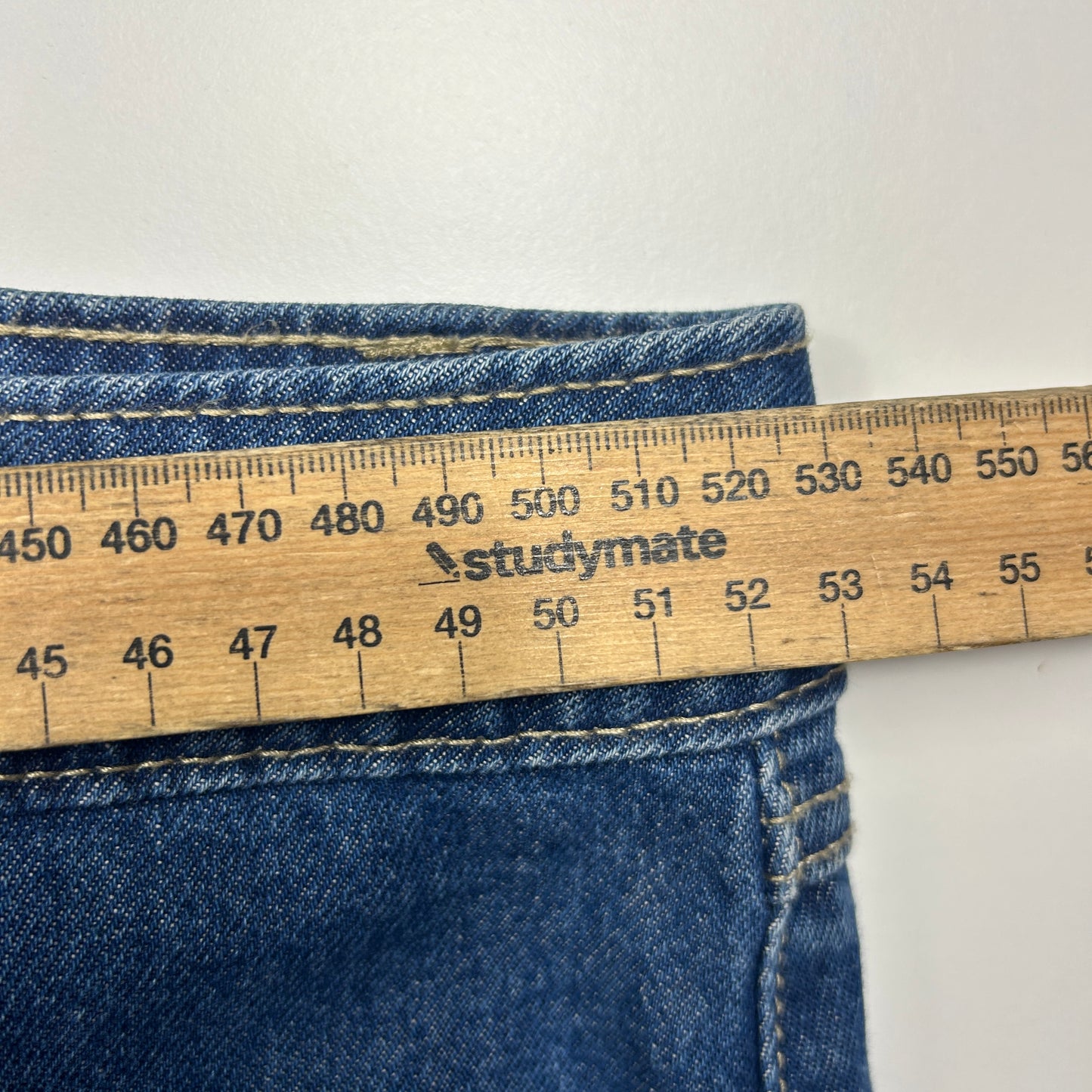 Anko Mini Denim Skirt Size 20 Blue Pockets Short Length