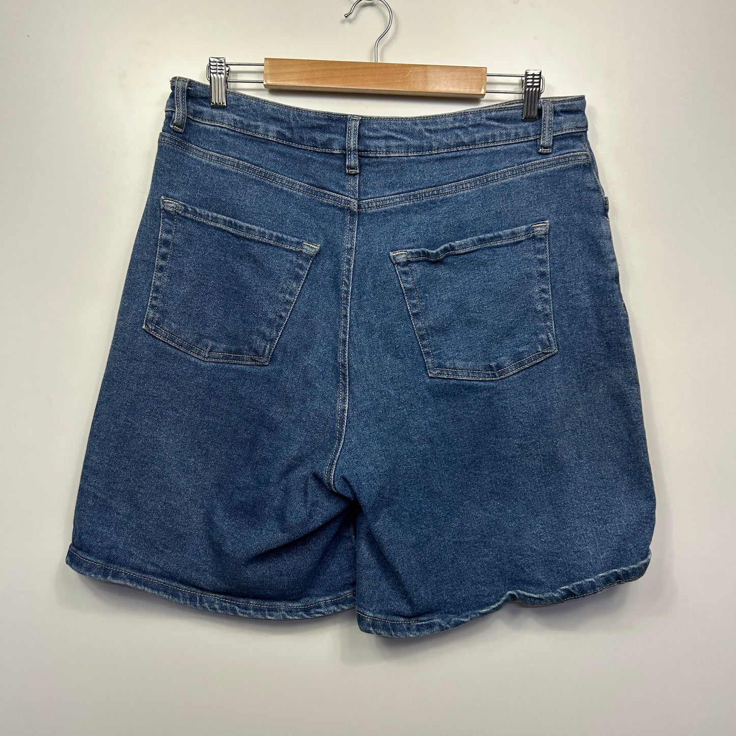 Anko Denim Shorts Size 16 Blue Pockets Zip Fly