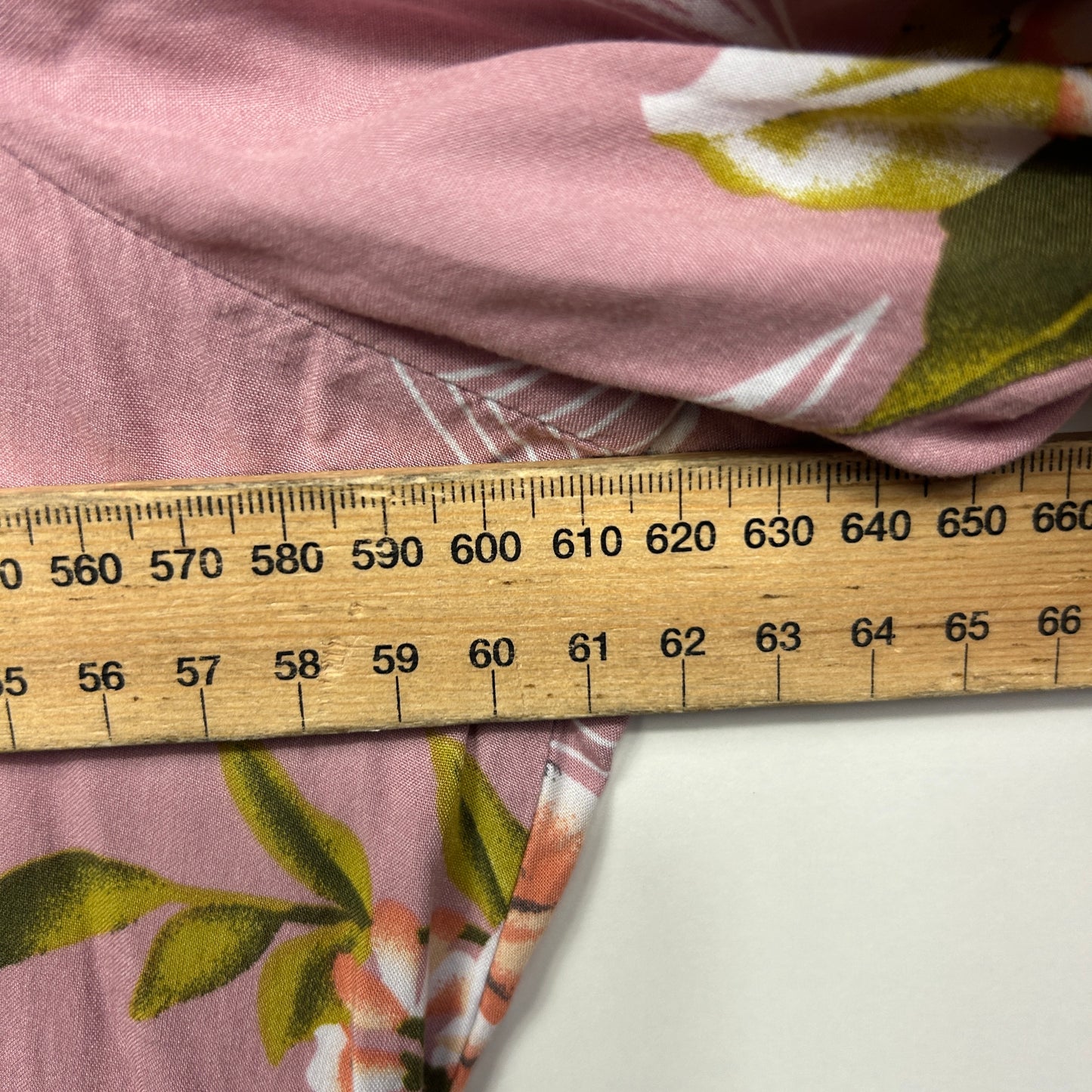 Daisy's Closet Dress Size 18 Pink Floral High Waist Viscose