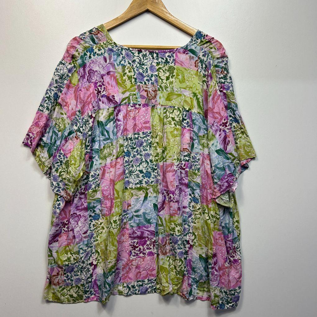 Virtuelle Multicoloured Floral Top - Size 28