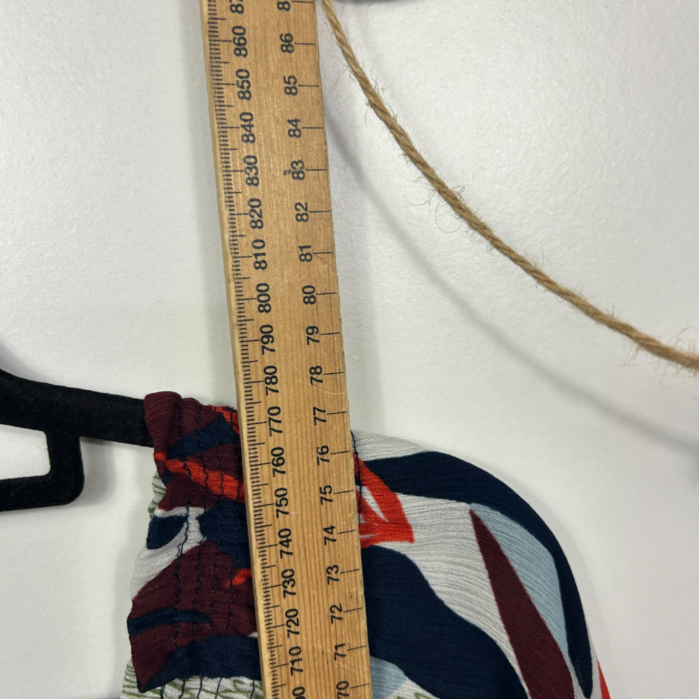 Threadz Multicoloured Smocked Top - Size XL