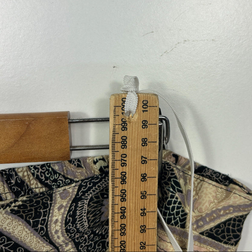 Quelque Multicoloured Paisley Print Cropped Pants - Size 16