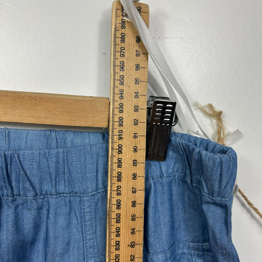 Threadz Blue Chambray Cargo Pants - Size XL