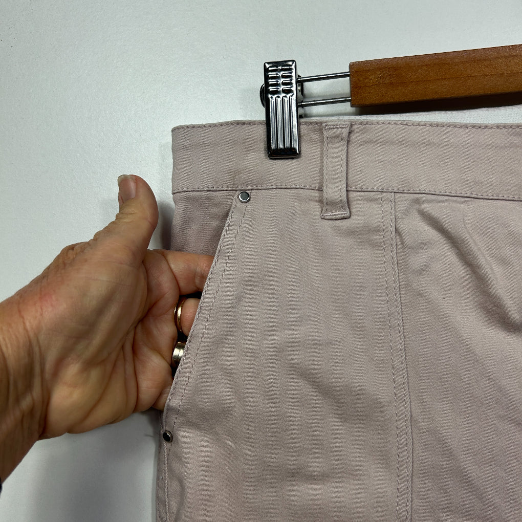 Rockmans Pink Chino Shorts - Size 16