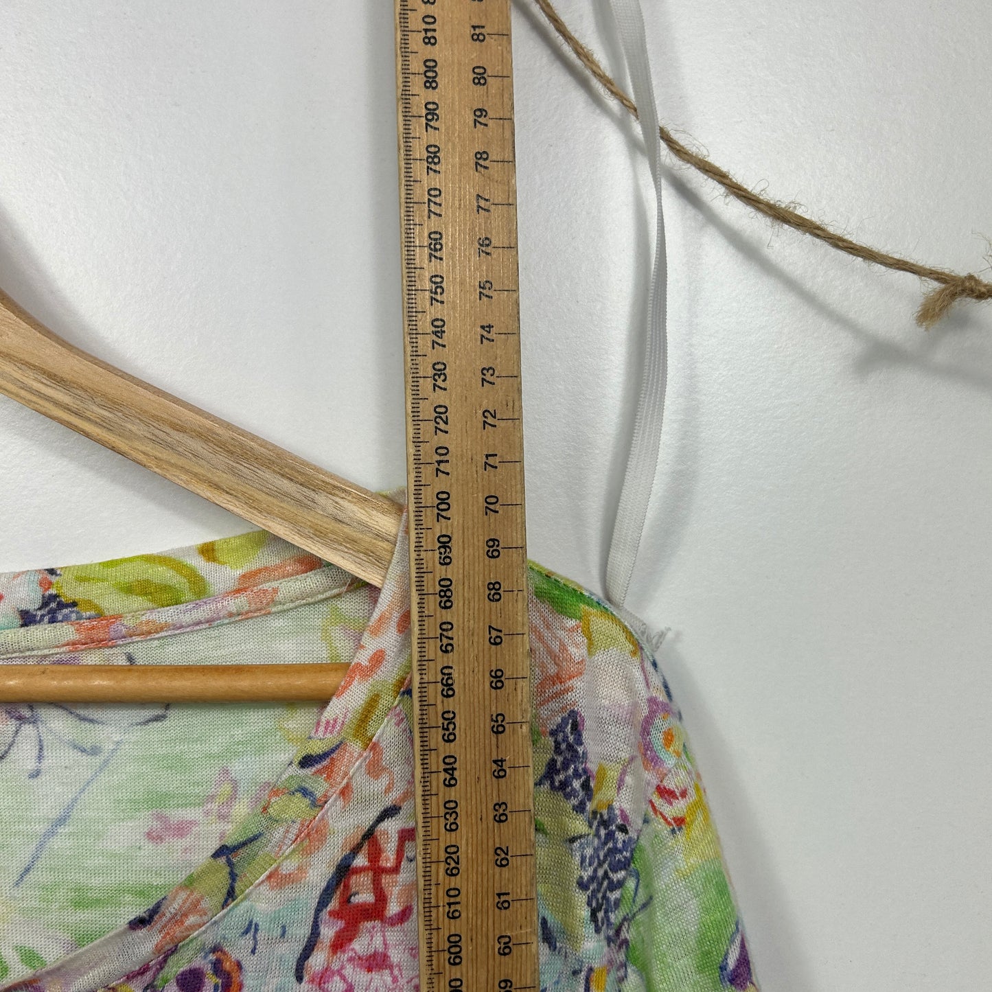 Blue Illusion Multi Floral Top - Size XL