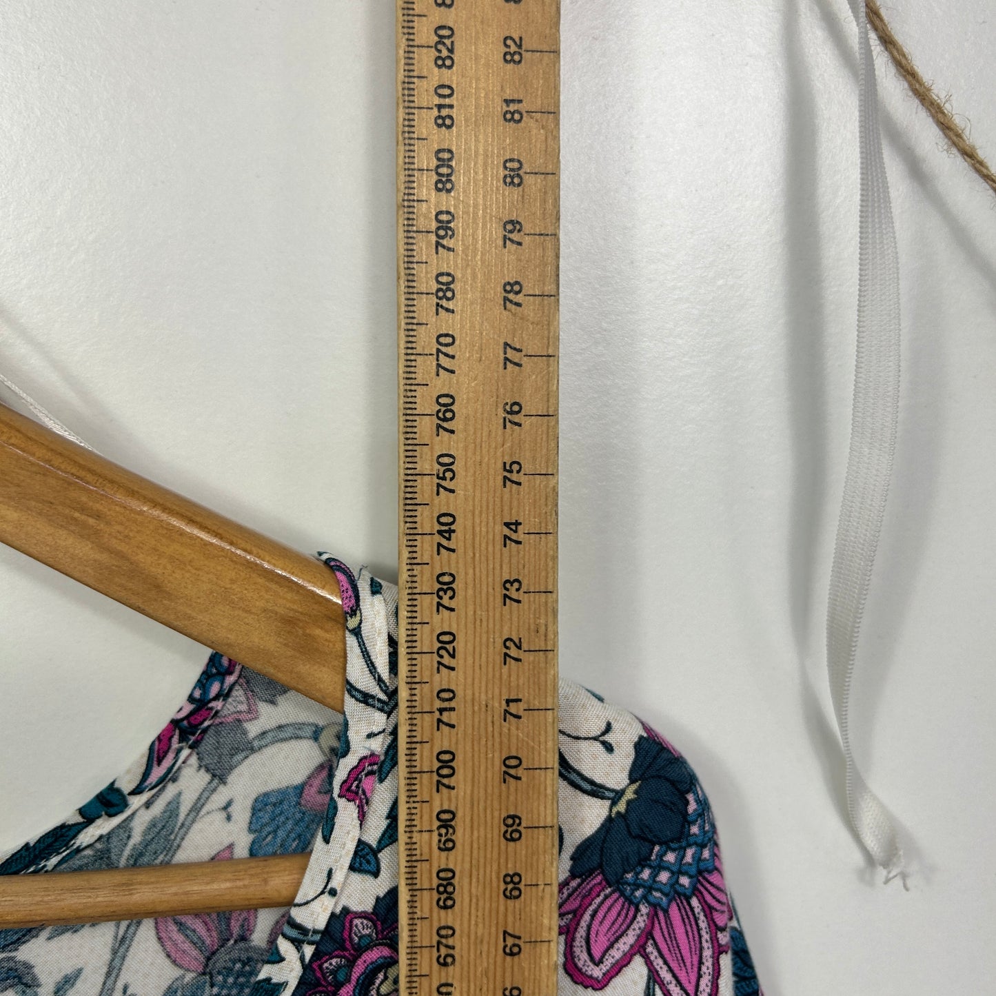 edited Plus Navy Purple Pink Floral Top - Size 22