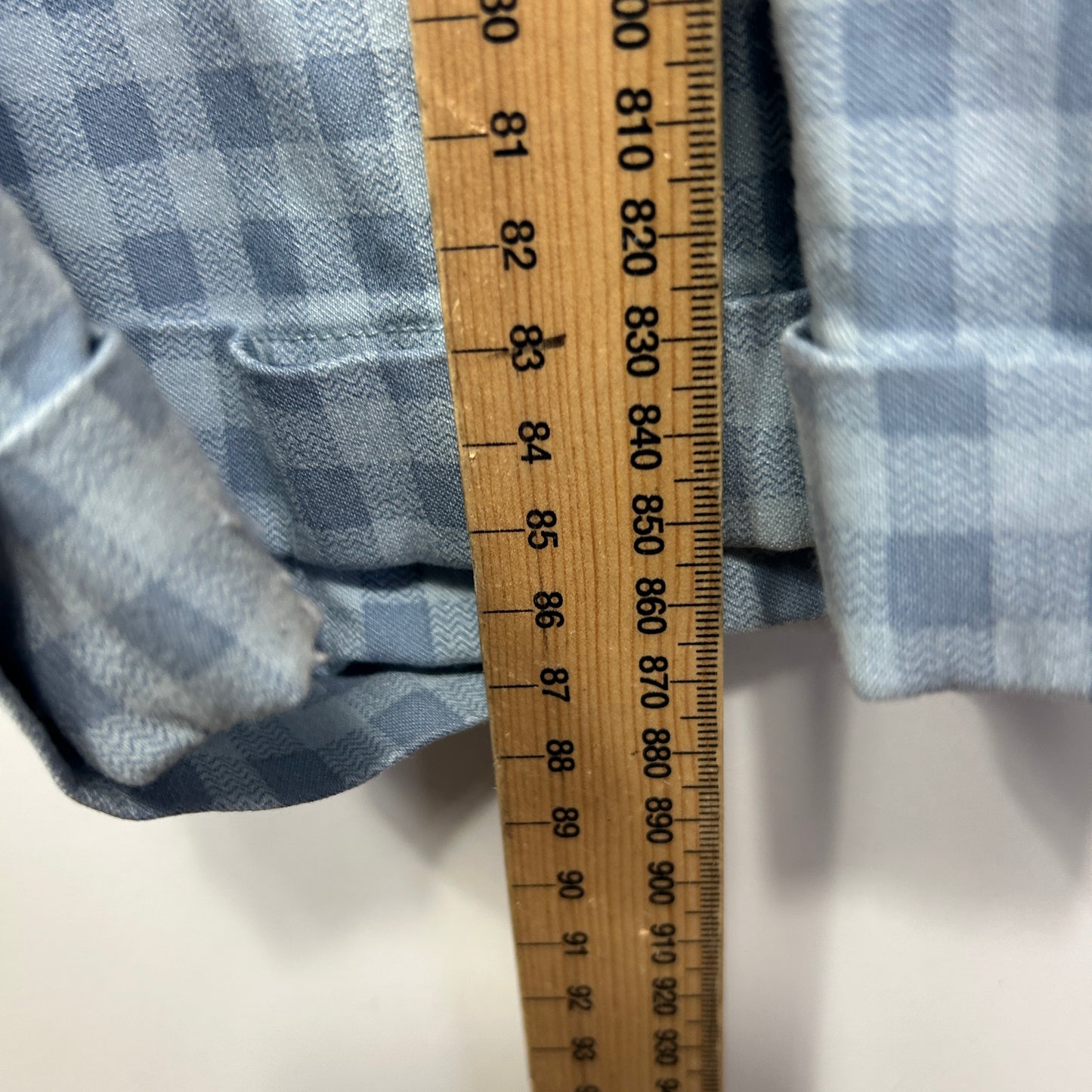 Virtuelle Pants Size 22 Blue Gingham Check Pockets Viscose Blend