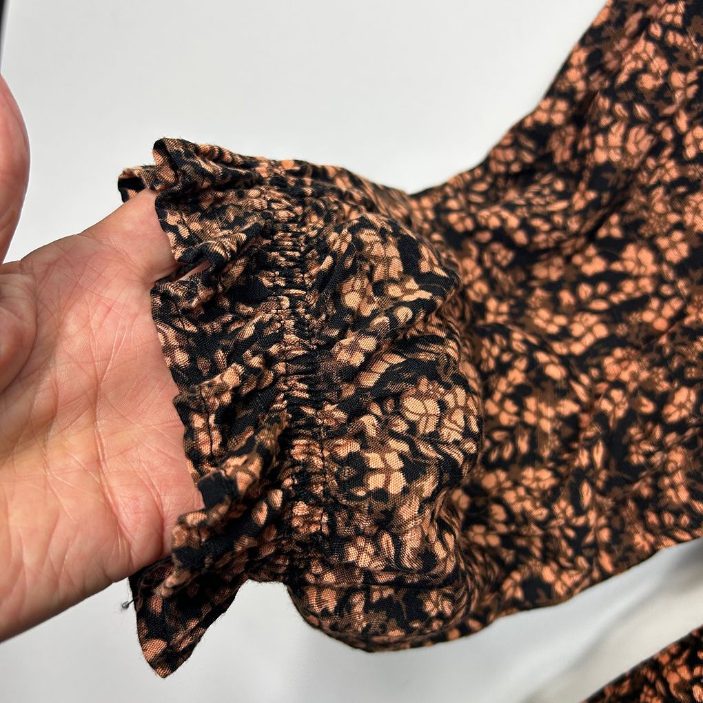 Autograph Black Floral Dress - Size 18