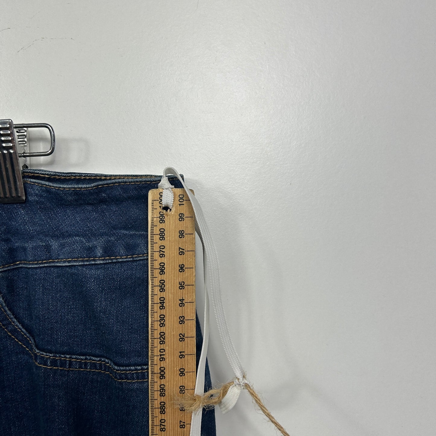 beme Blue Distressed Denim Jeans - Size 22