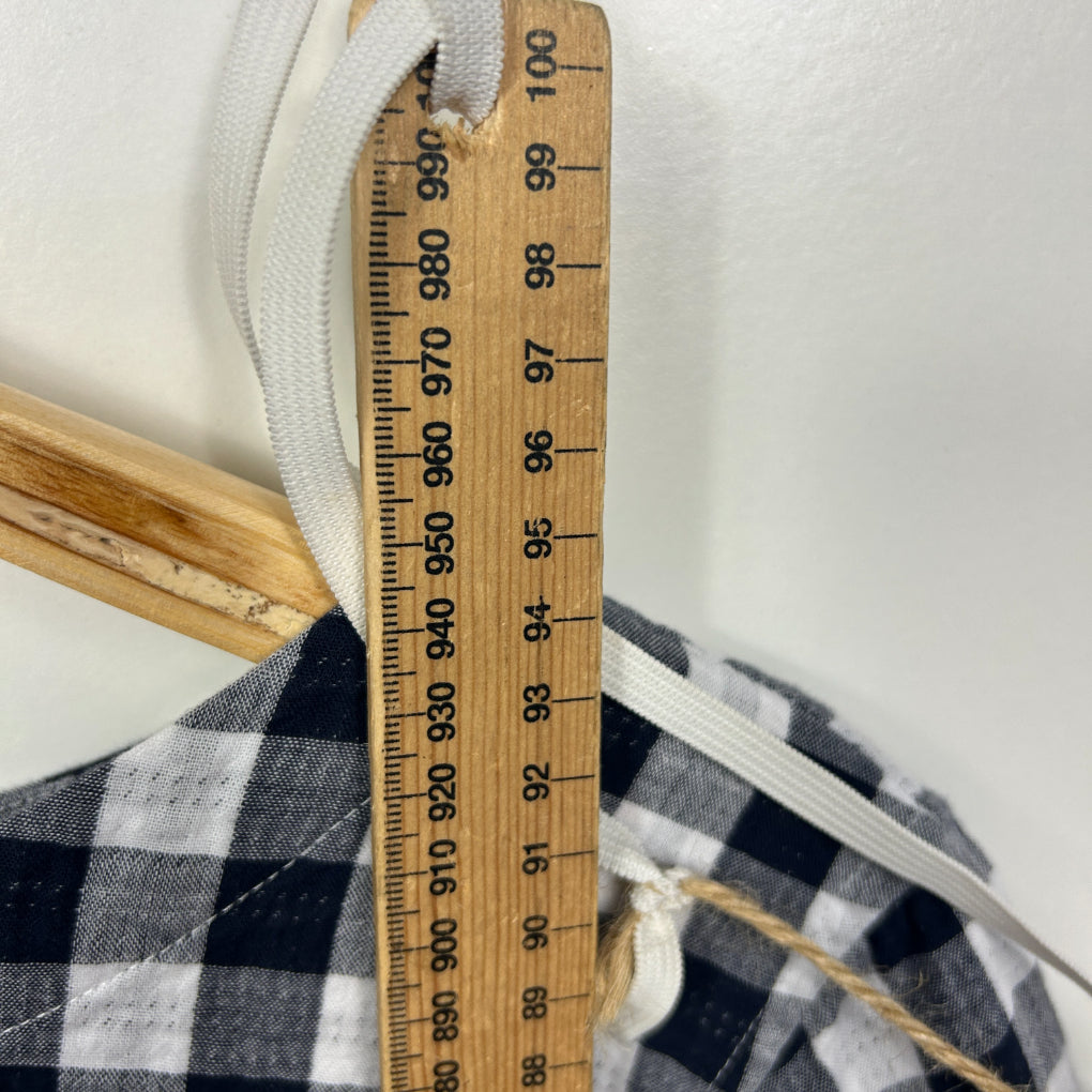 Sportscraft Black & White Gingham Check Shift Dress - Size 18