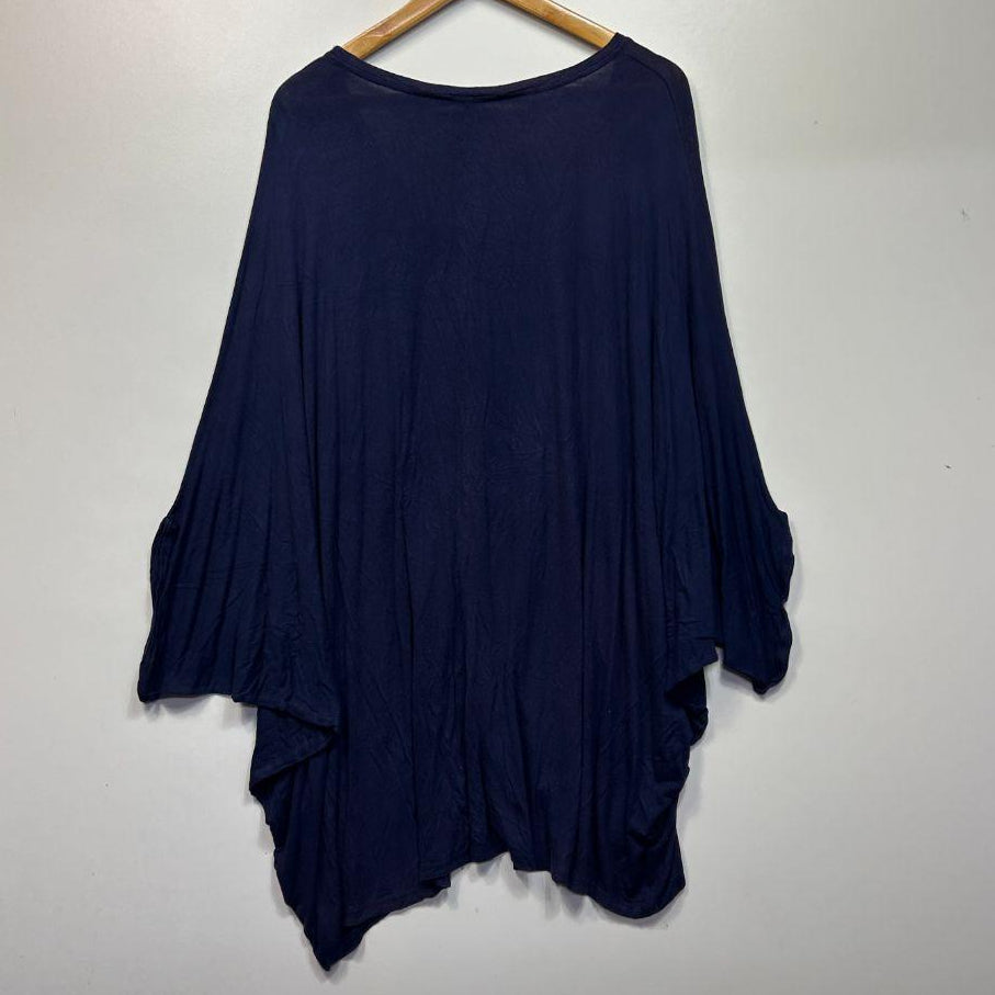 Yours Navy Top - Size 26-28