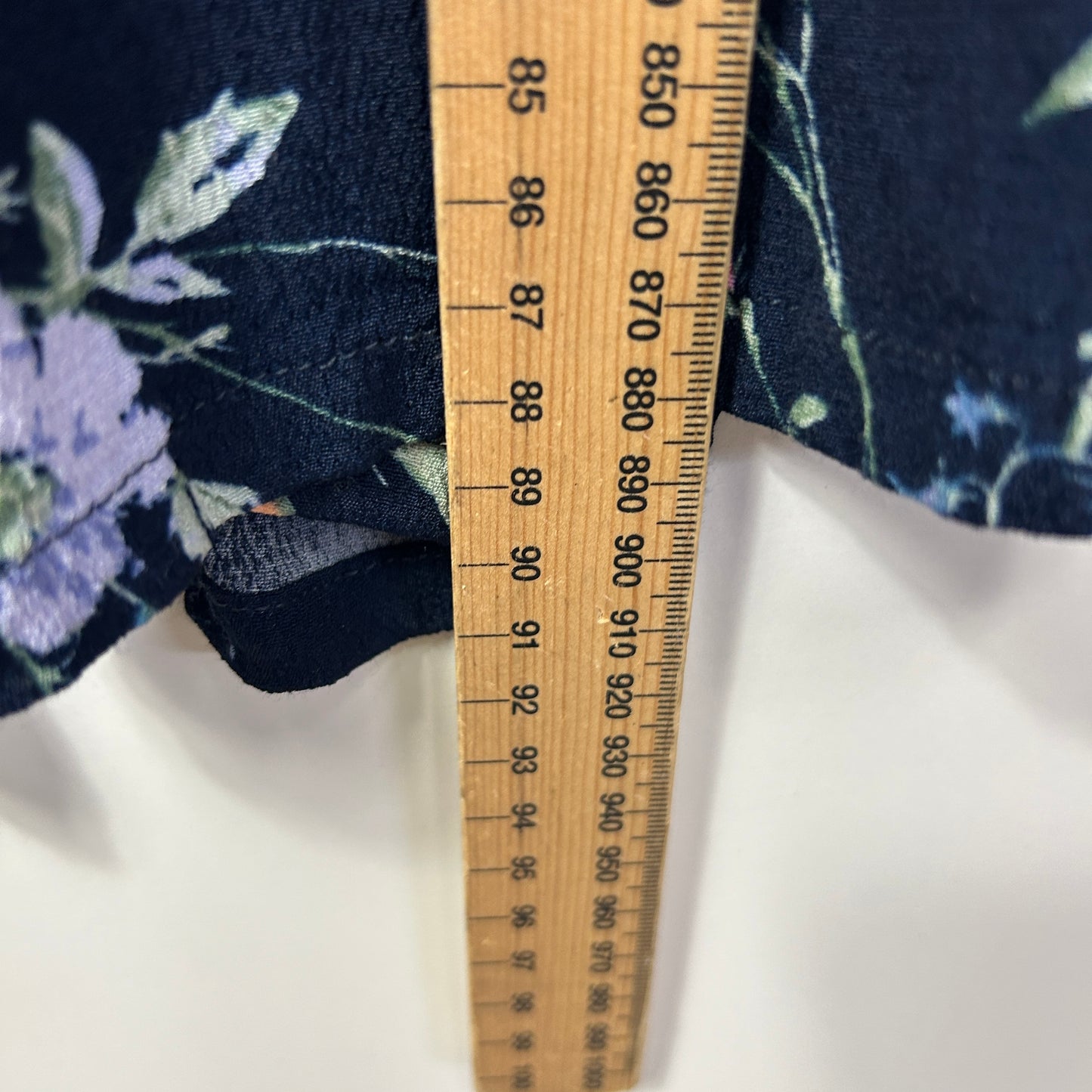 & me Pants Size 16 Blue Floral Viscose