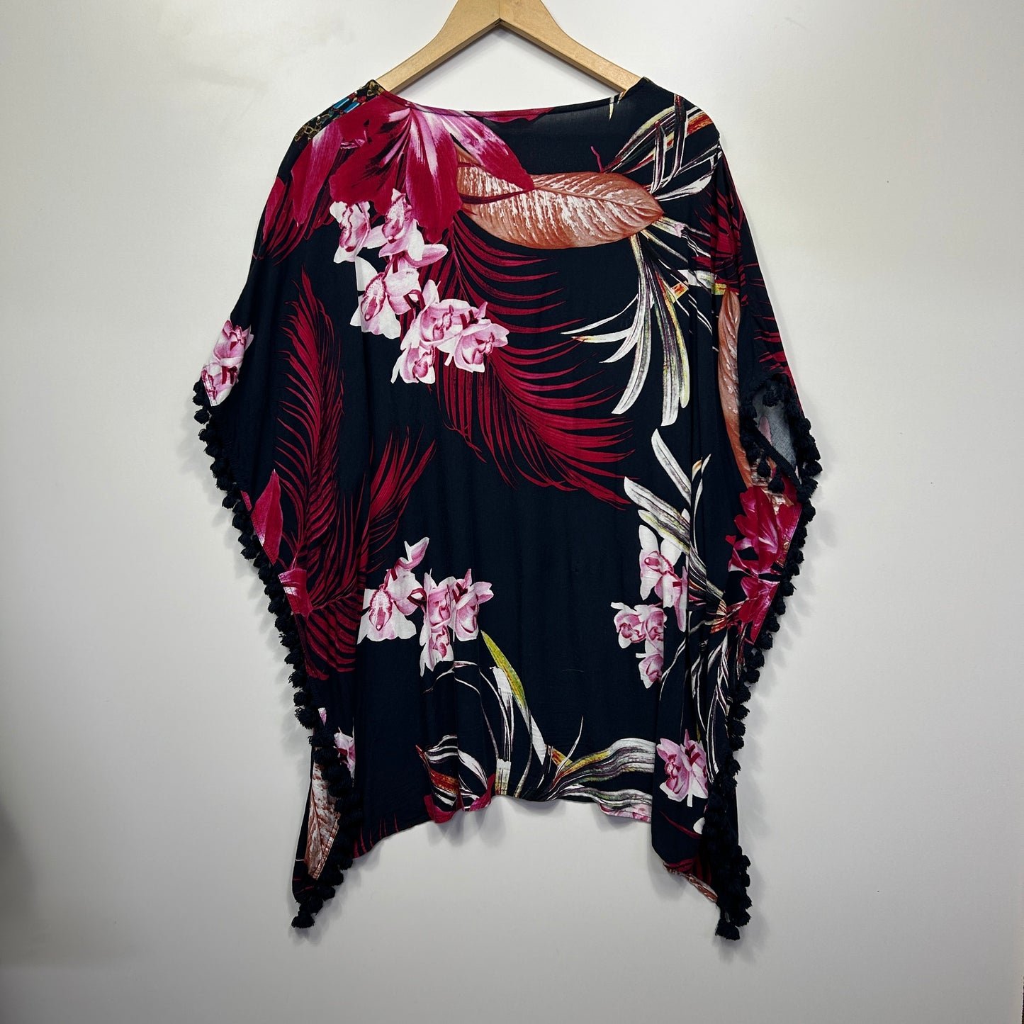 Millers Kaftan Top Size 16 Multicoloured Floral Viscose