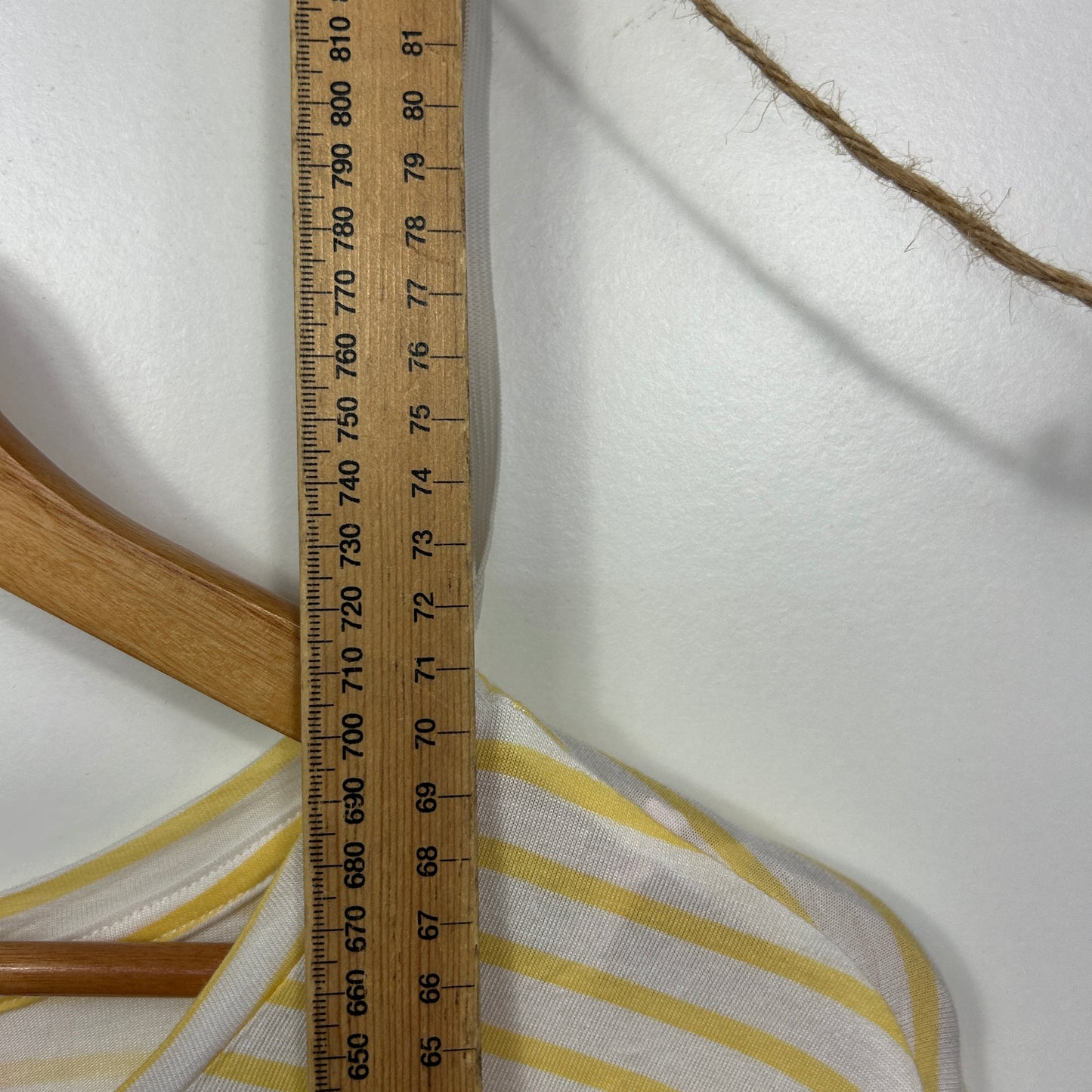 Millers Yellow White Striped Casual Top - Size 14