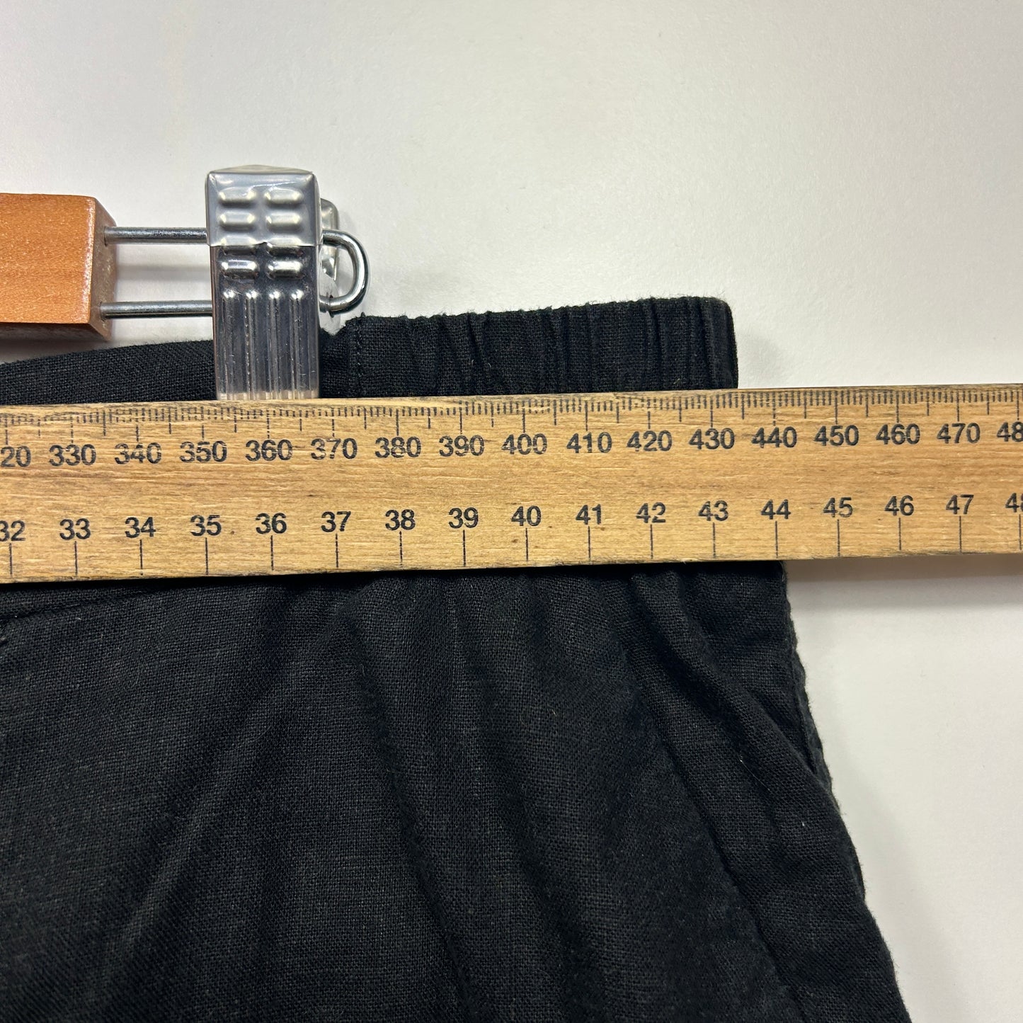 Katies Linen Blend Pants Size 14 Black Pockets