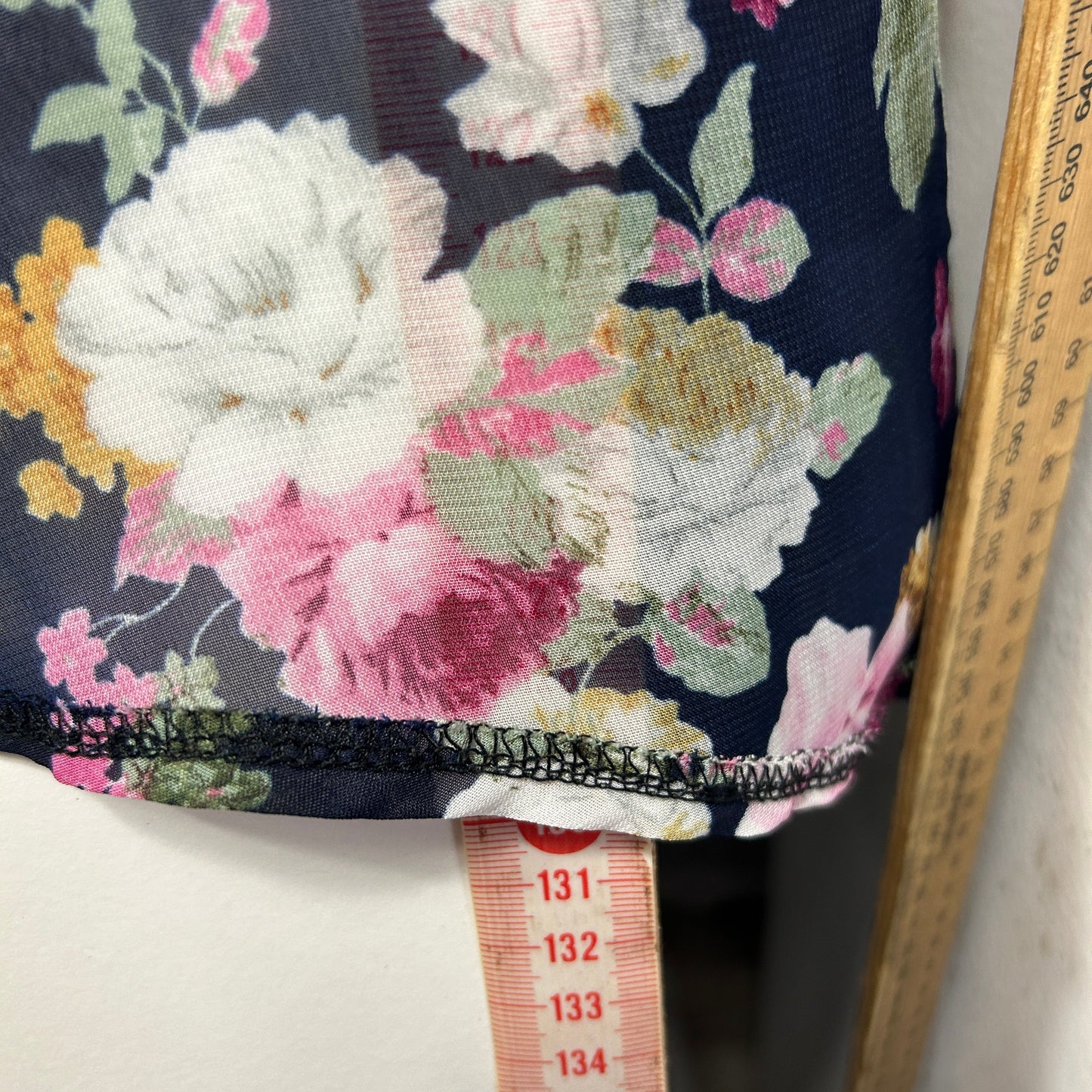 Shein Curve Black Floral Kimono - Size 16/18