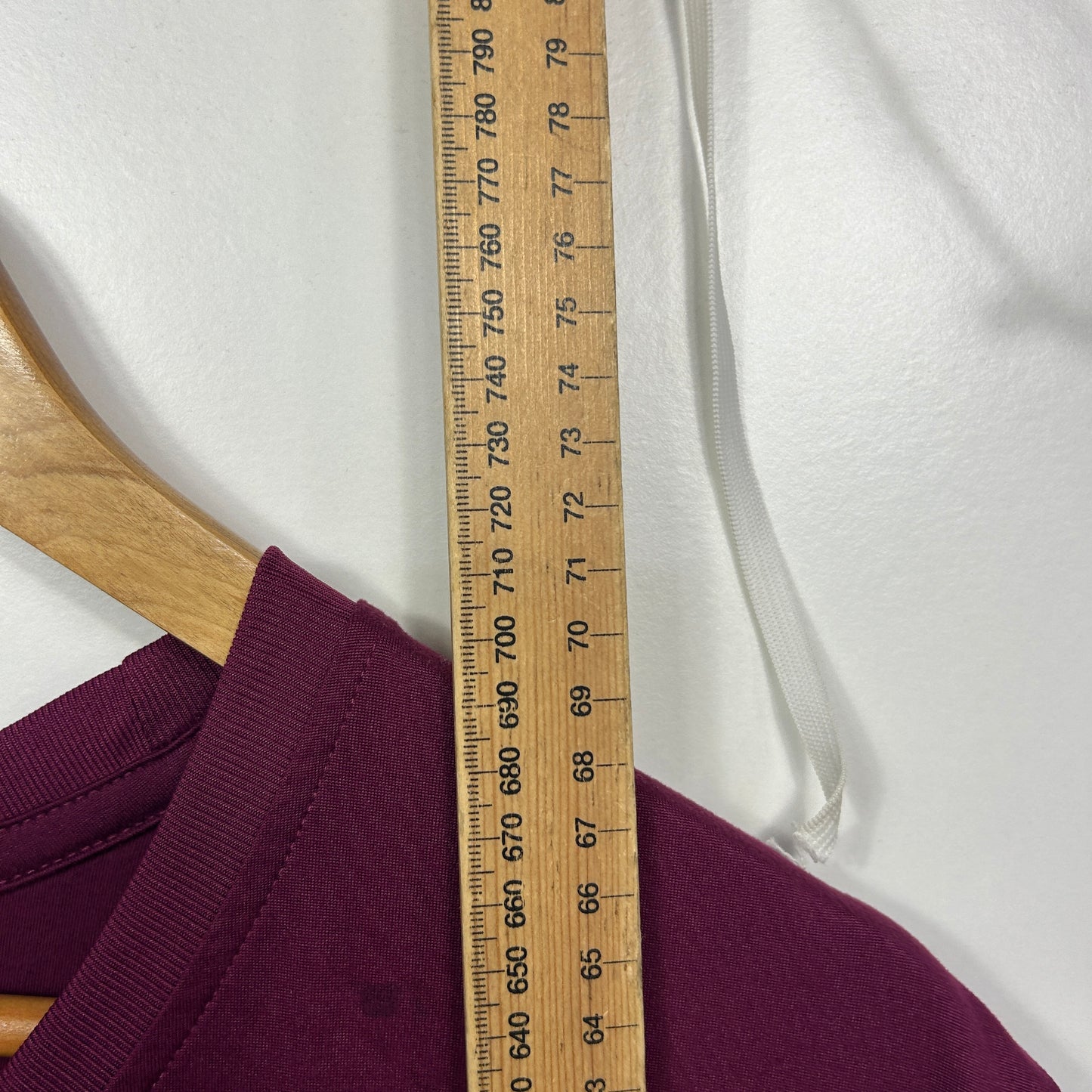 Maroon Short Sleeve Casual Top - Size 16/18