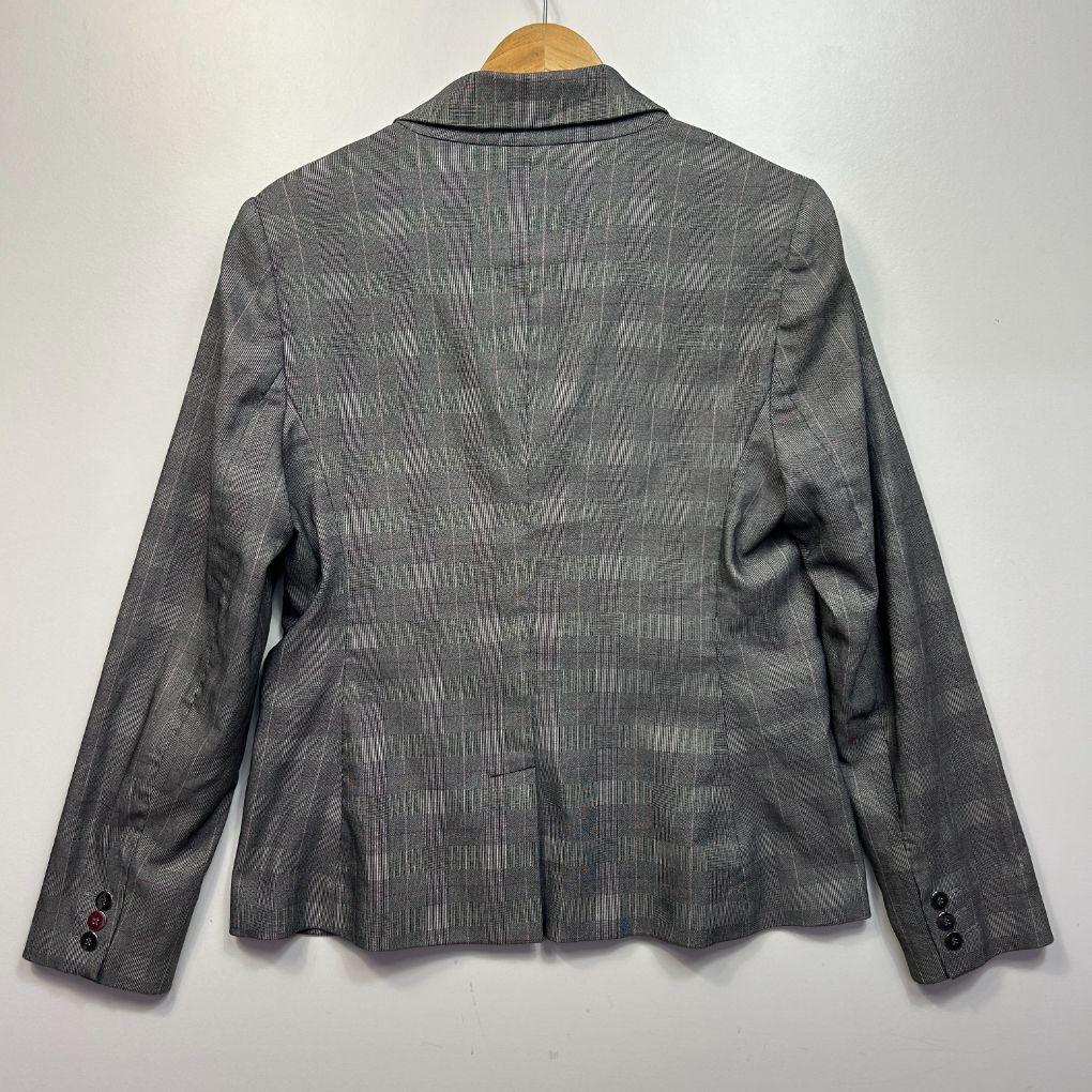 Portmans Grey Check Blazer - Size 14