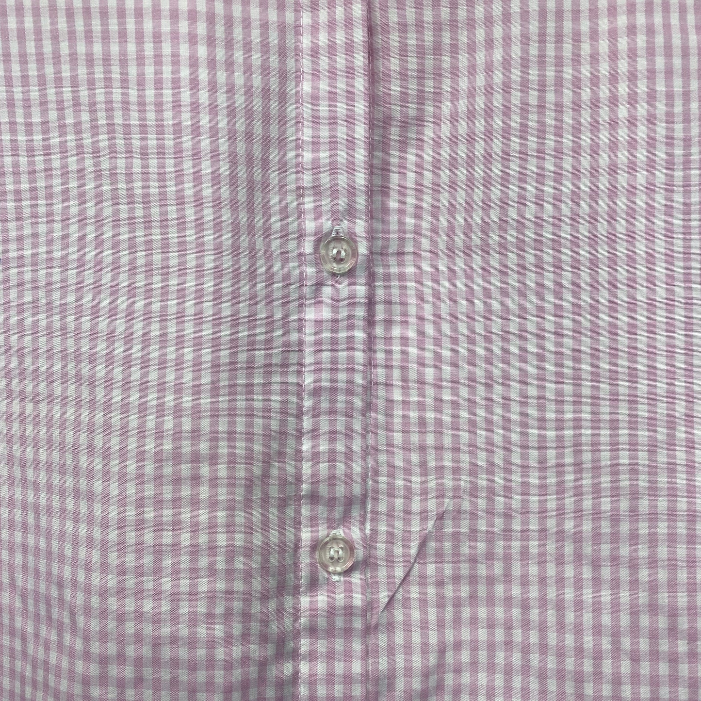 Vintage Millers Shirt Size 18 16 Pink Gingham Check Button Up