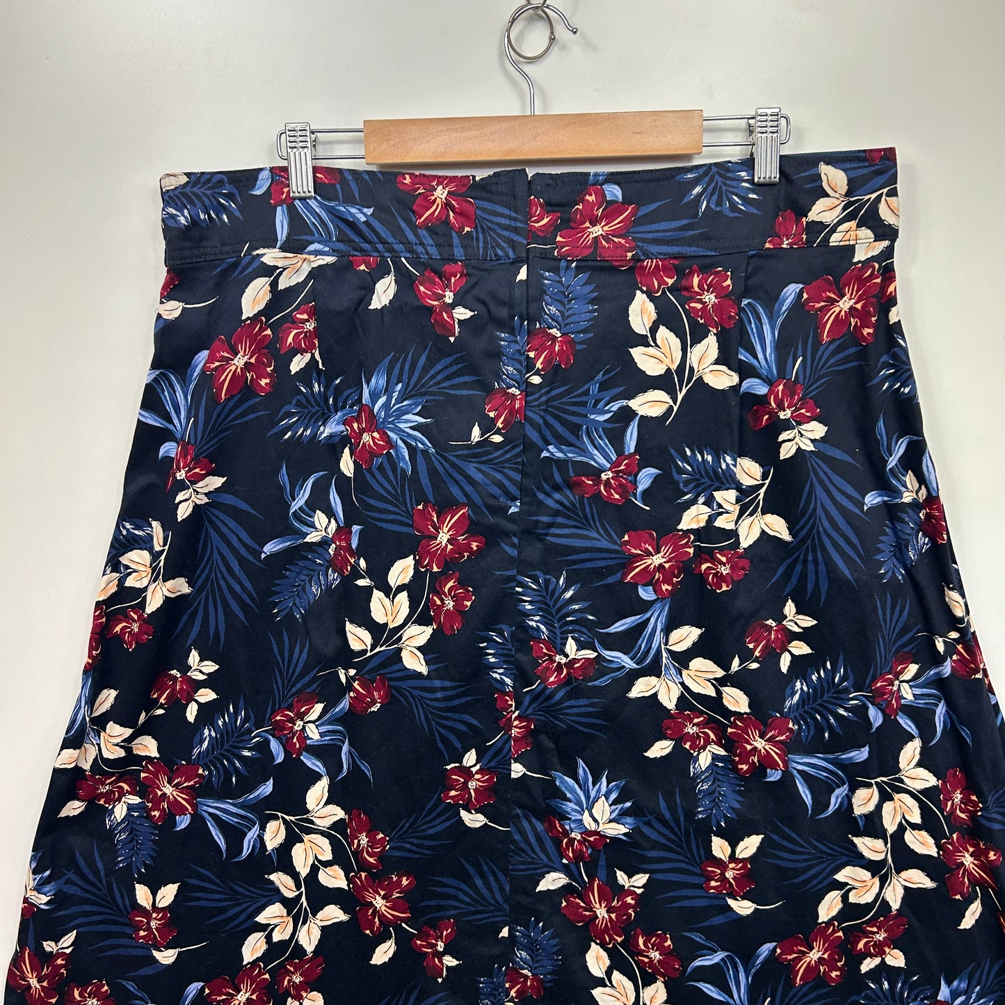 Preview Skirt Size 20 Floral Multicoloured Pockets Cotton Blend
