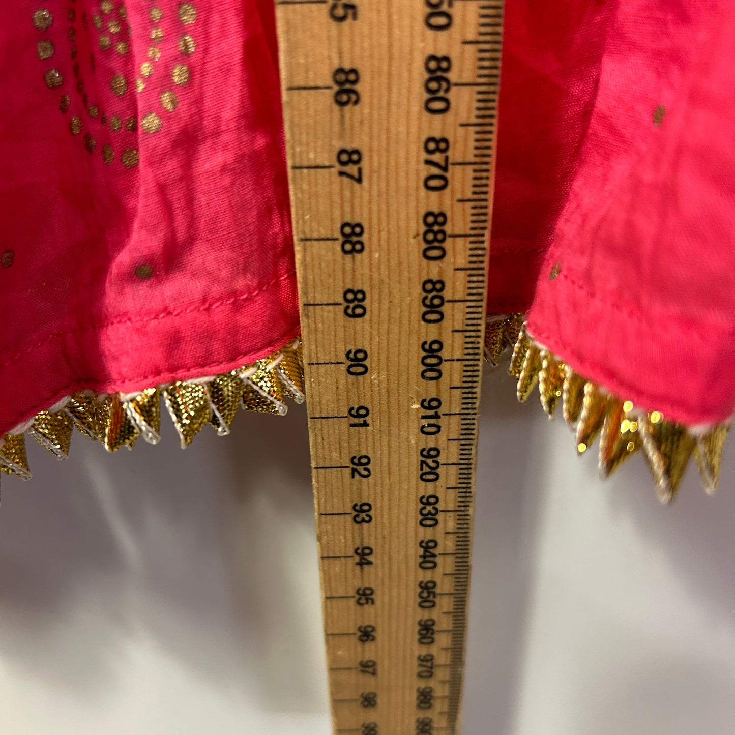 F & F Maxi Skirt Size 14 Large Pink Boho 100% Cotton