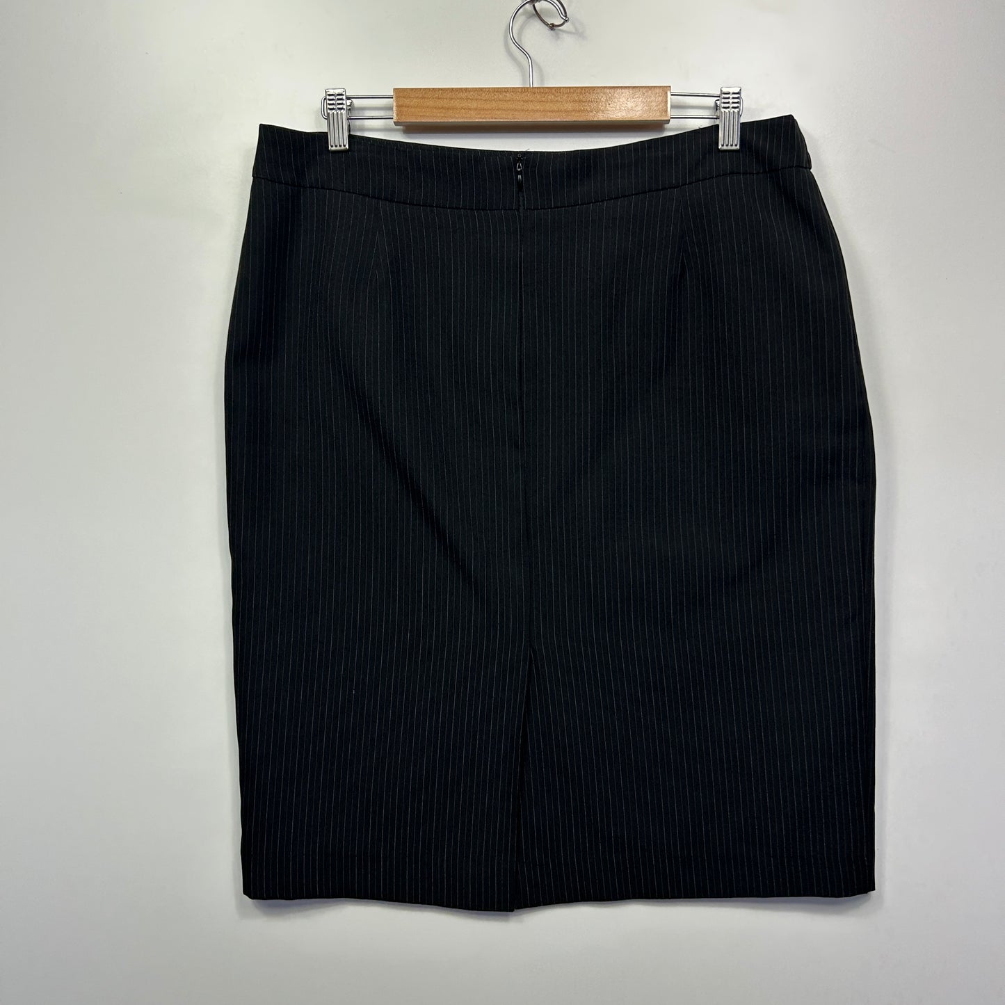 Cathouse Jacket and Skirt Set Size 14 Pinstripe Grey Cotton