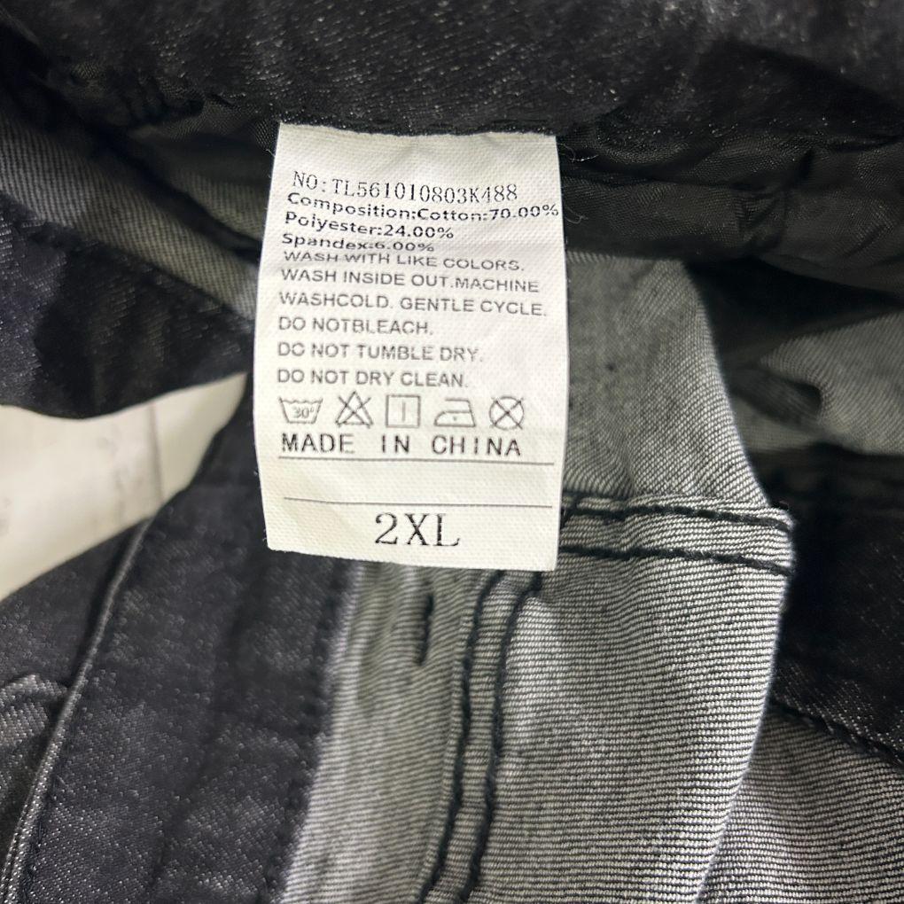 Black Button Fly Jeans - Size 18