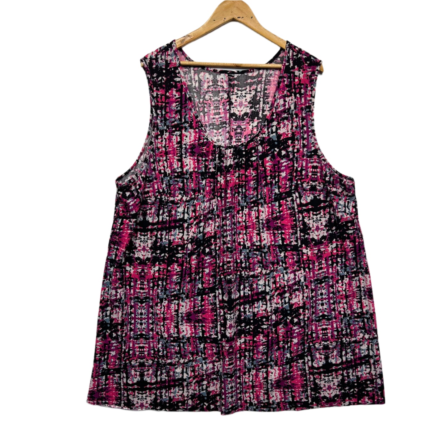 Taking Shape Top Size 20 22 Sleeveless Multicoloured
