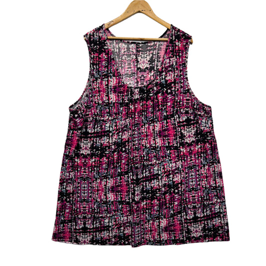Taking Shape Top Size 20 22 Sleeveless Multicoloured