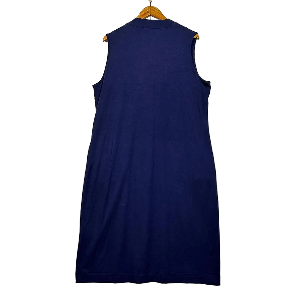 Taking Shape Navy Sleeveless Dress - Size L