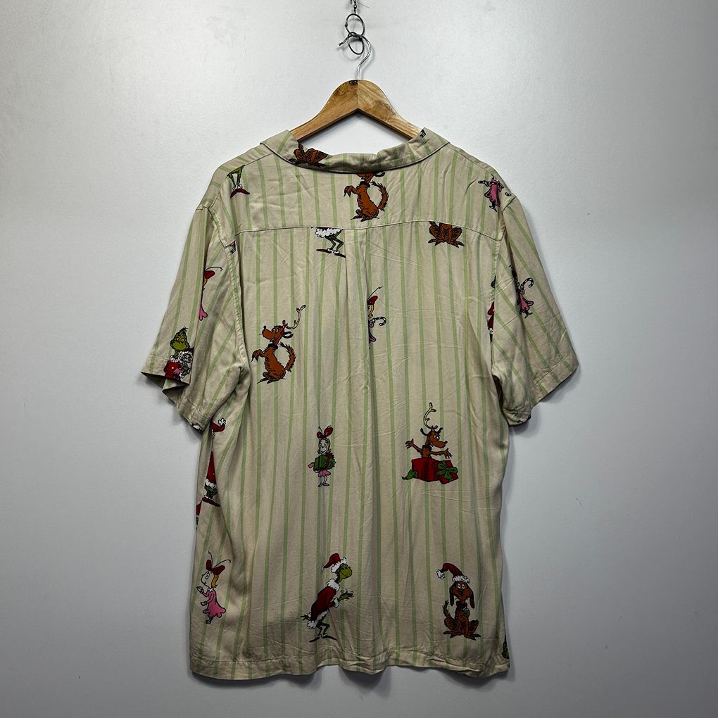 The Grinch Typo Beige Christmas Shirt - Size L/XL
