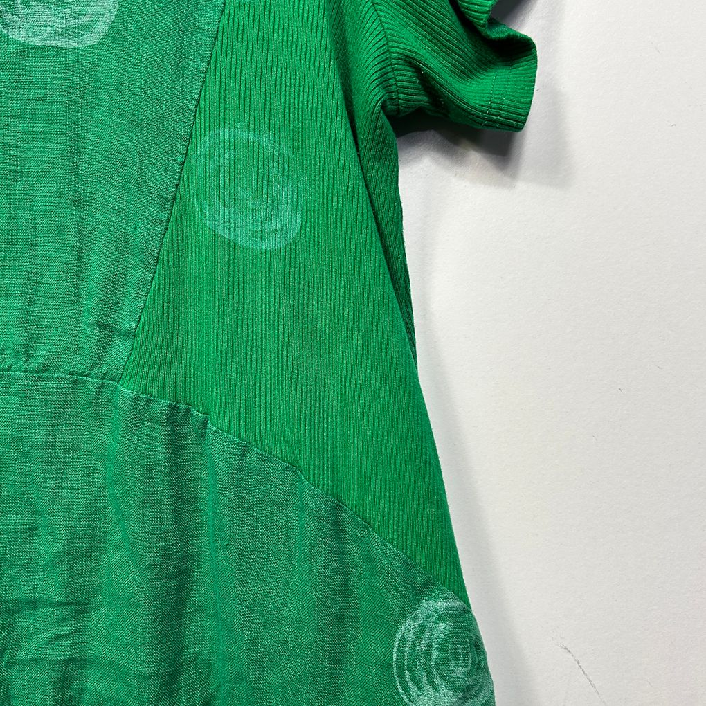 Cali&Co Green Plus Size Linen Dress - Size XXL