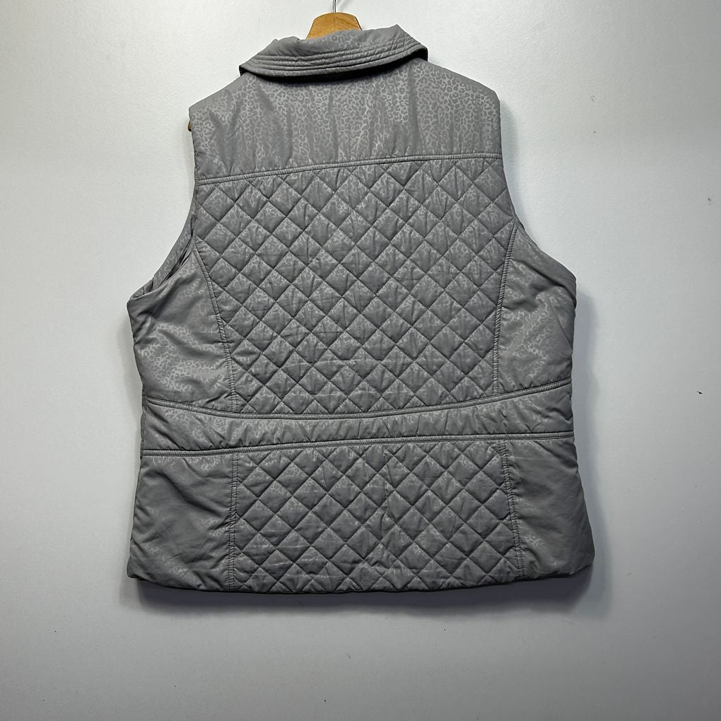 Millers Grey Quilted Vest - Size 22