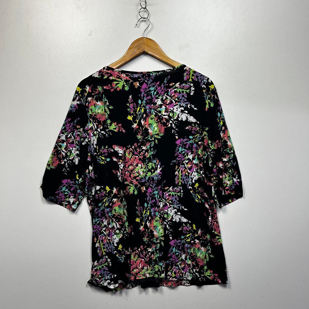 Sara Black Plus Size Top - Size 2X