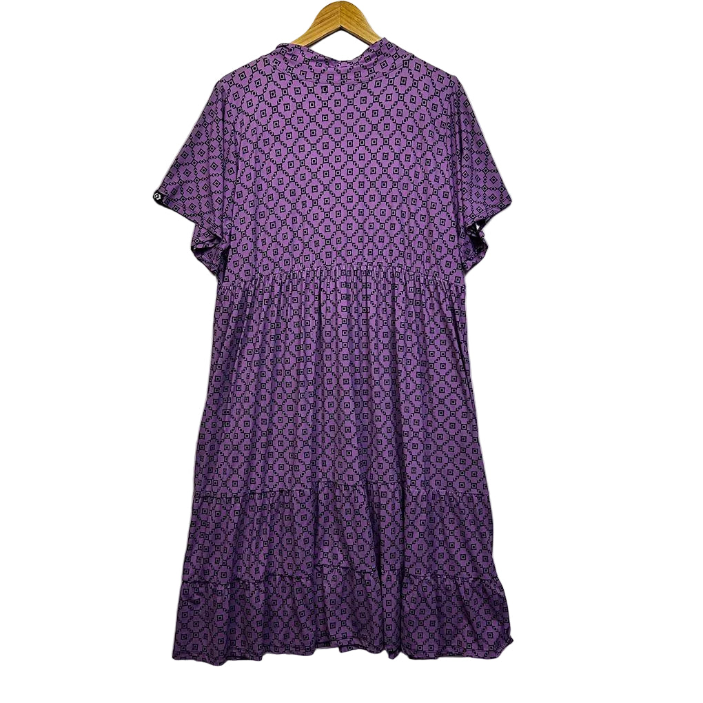 exoticathletica Purple Print Dress - Size XXL