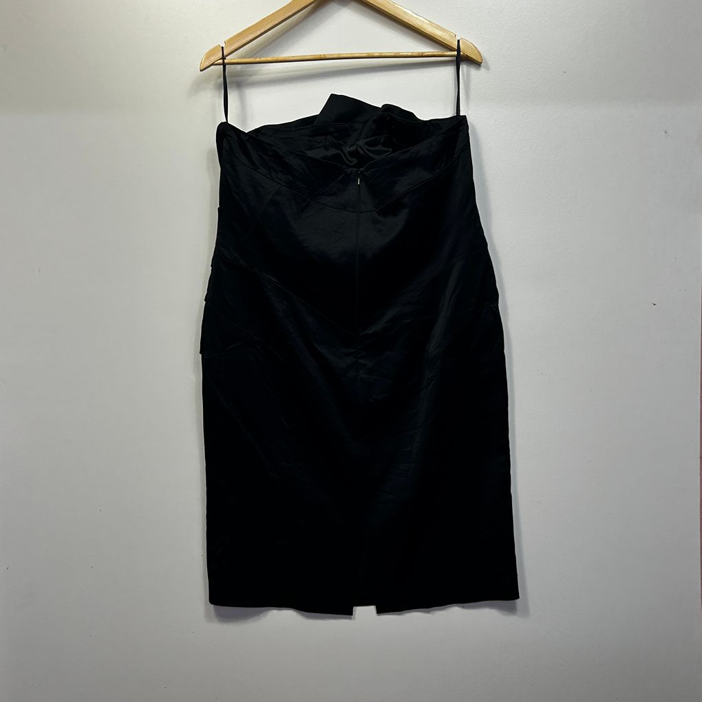 Coast Black Strapless Dress - Size 18