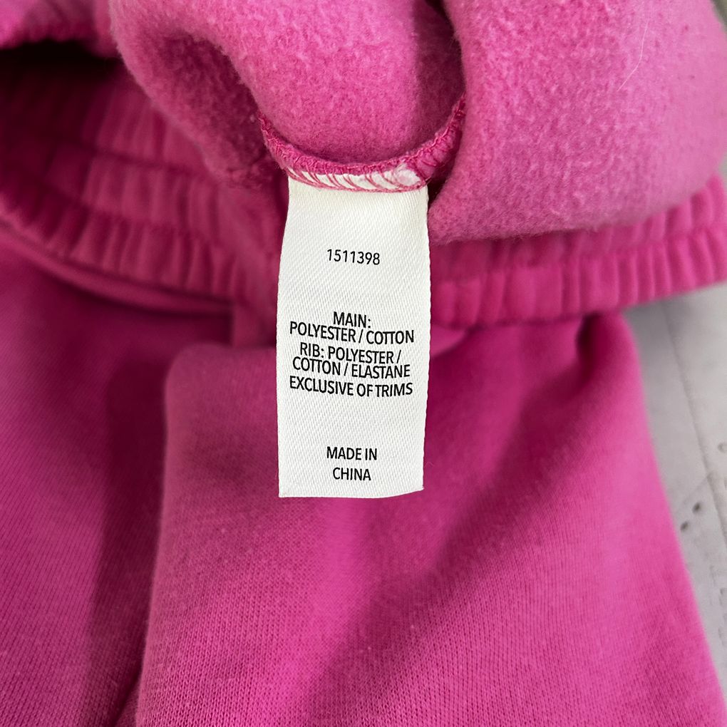 Circuit Pink Cotton Track Pants - Size 12