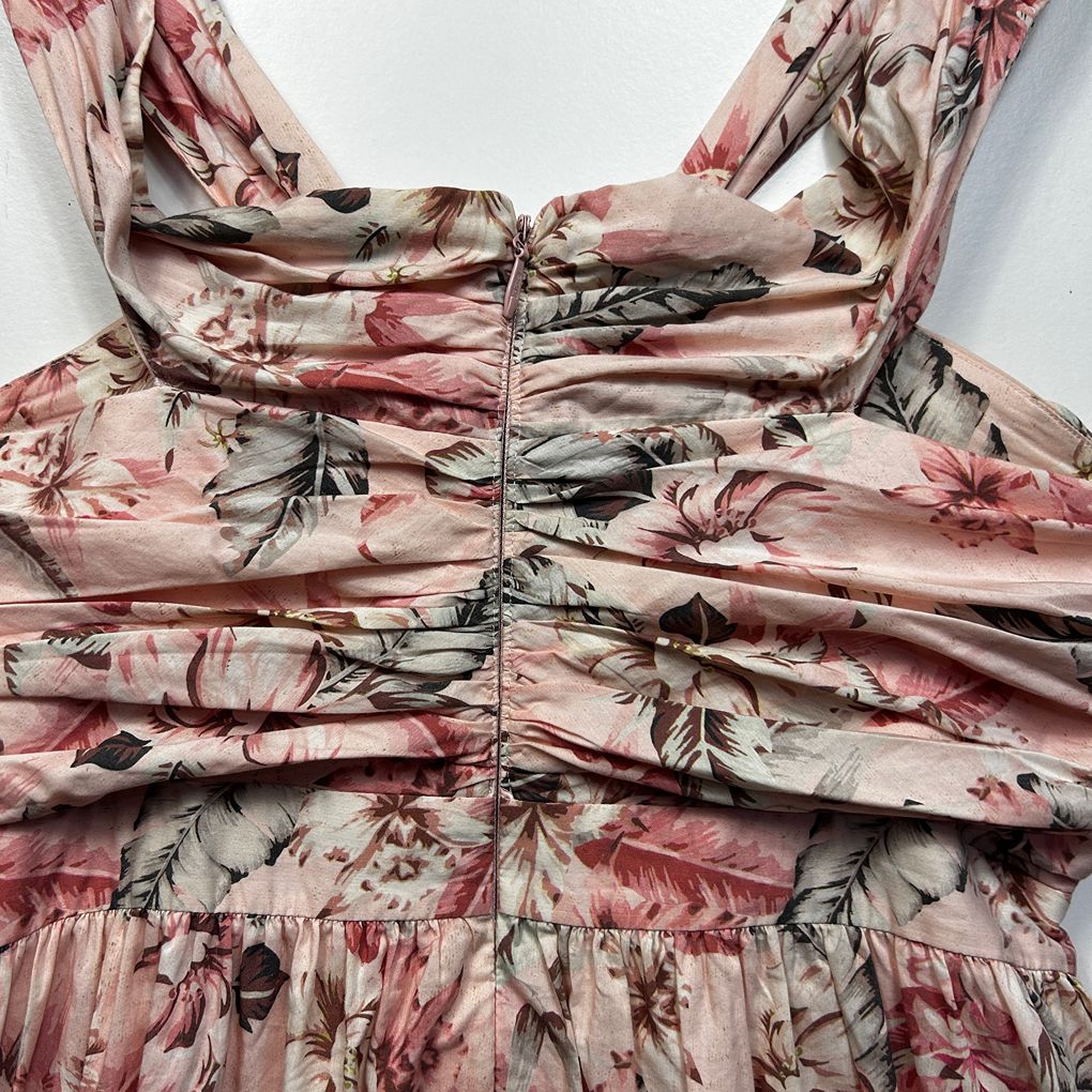 Sheike Pink Floral Dress - Size 16