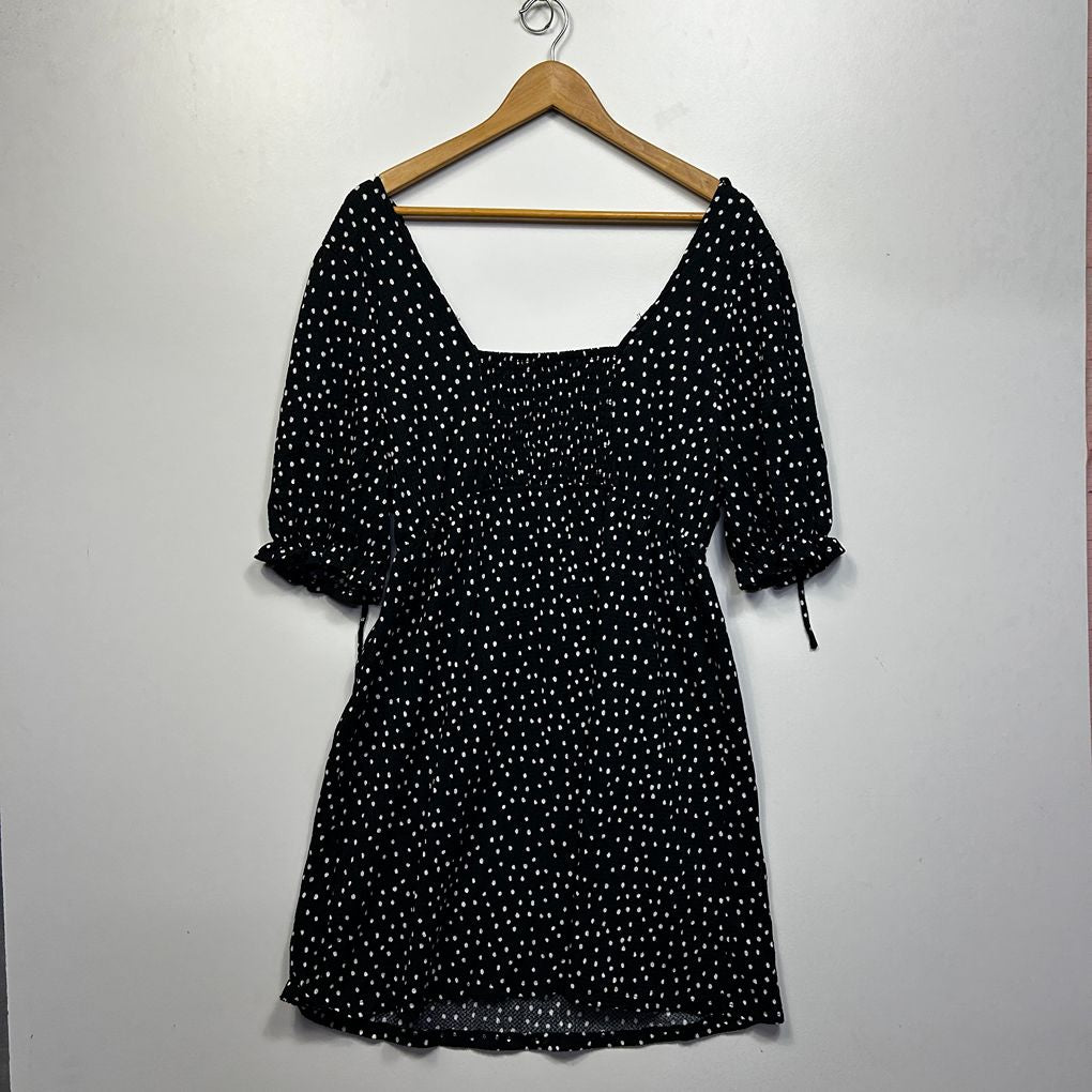 & me Black Polka Dot Dress - Size L