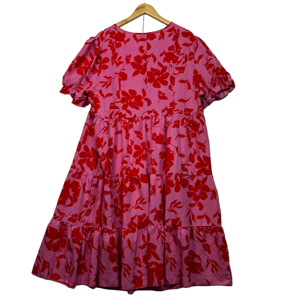 Shein Pink Floral Dress - Size 3XL