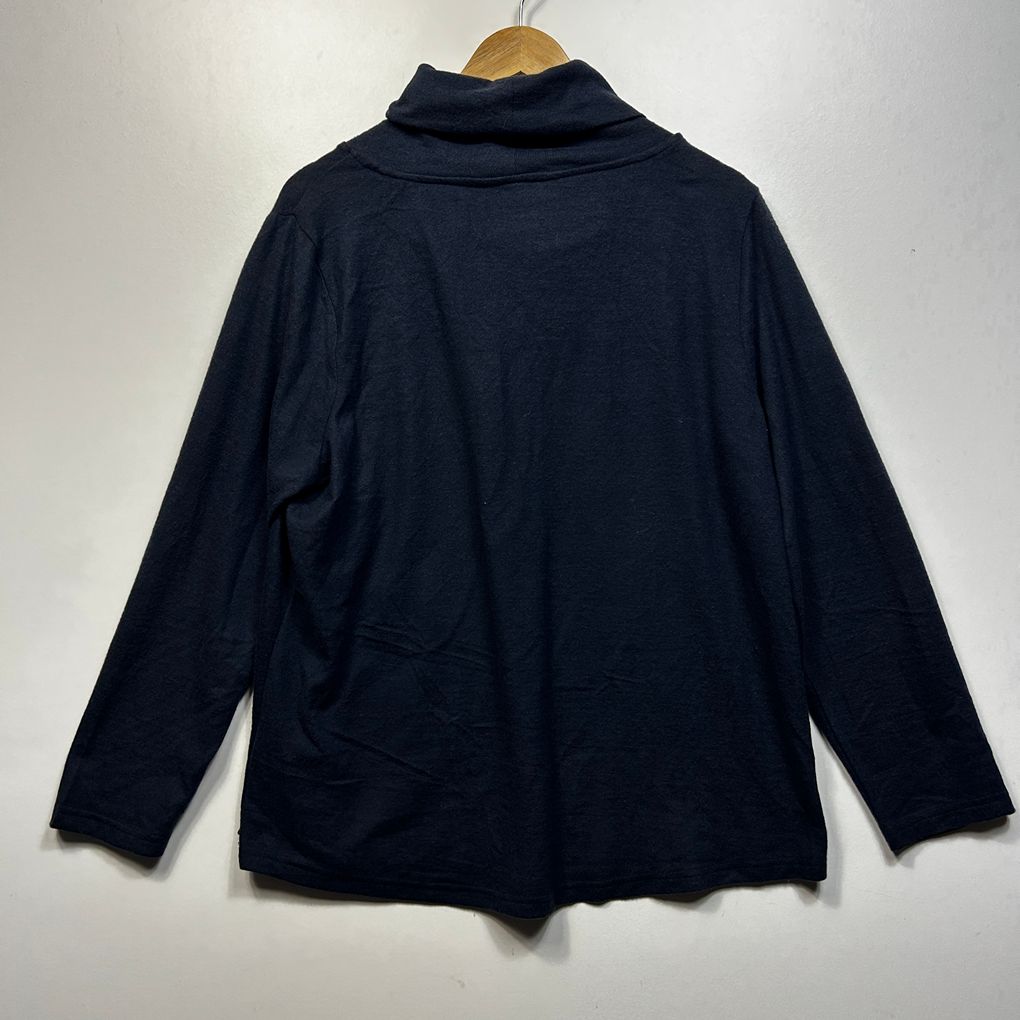 Millers Navy Cowl Neck Top - Size 18