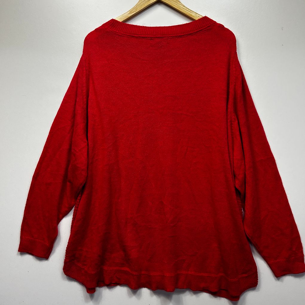 Beme Red Heart Jumper - Size 24/XXL