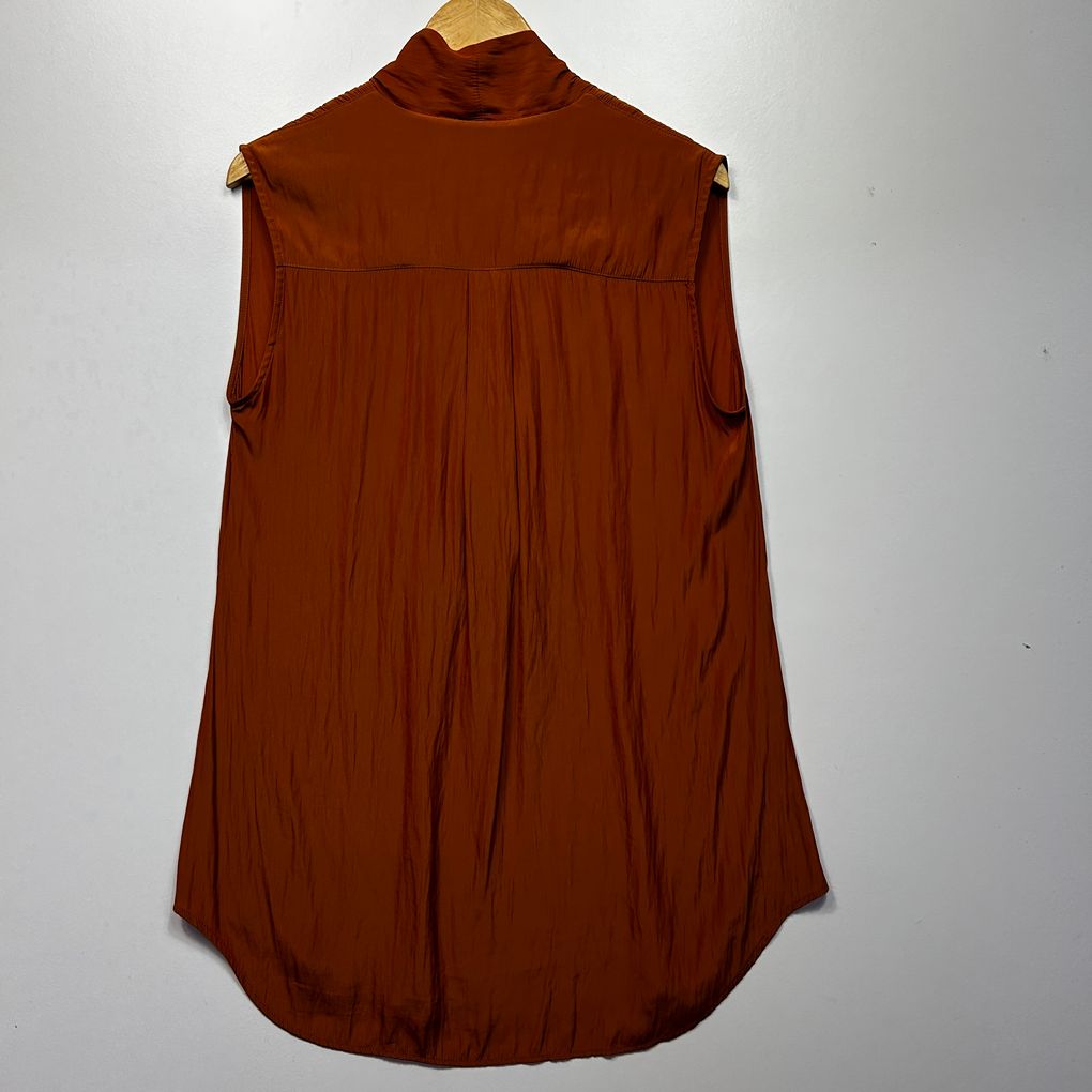 Mela Purdie Rust Sleeveless Top - Size 14/16