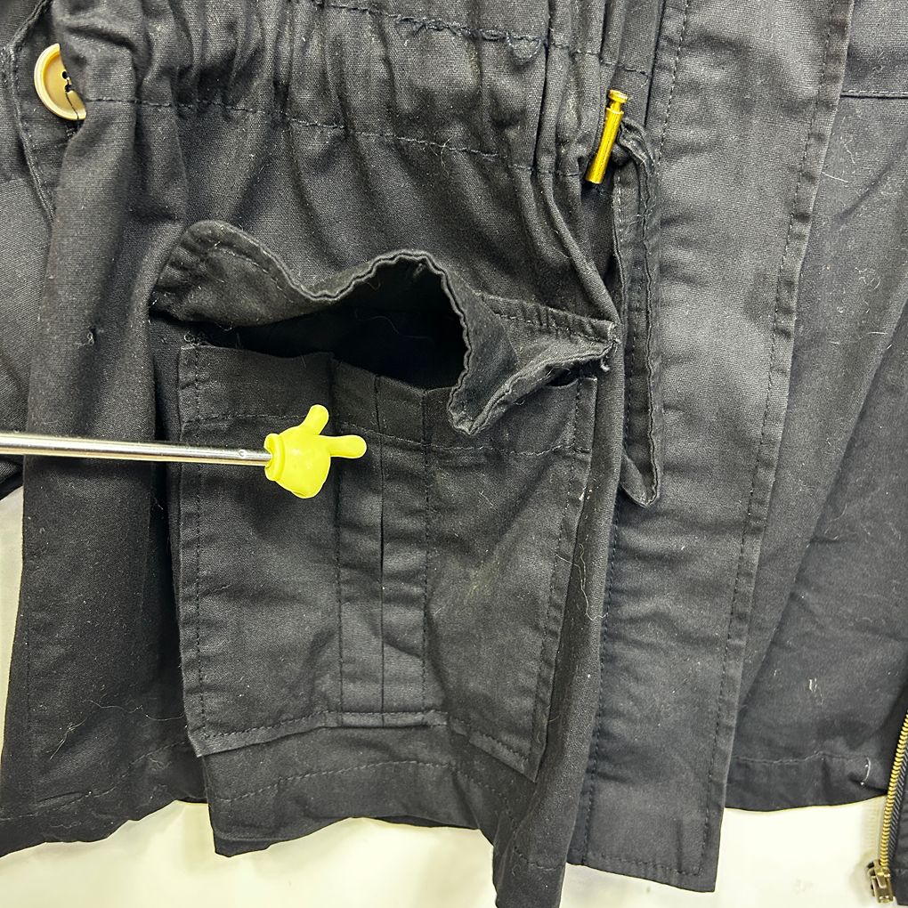 Now Black Cotton Jacket - Size 14