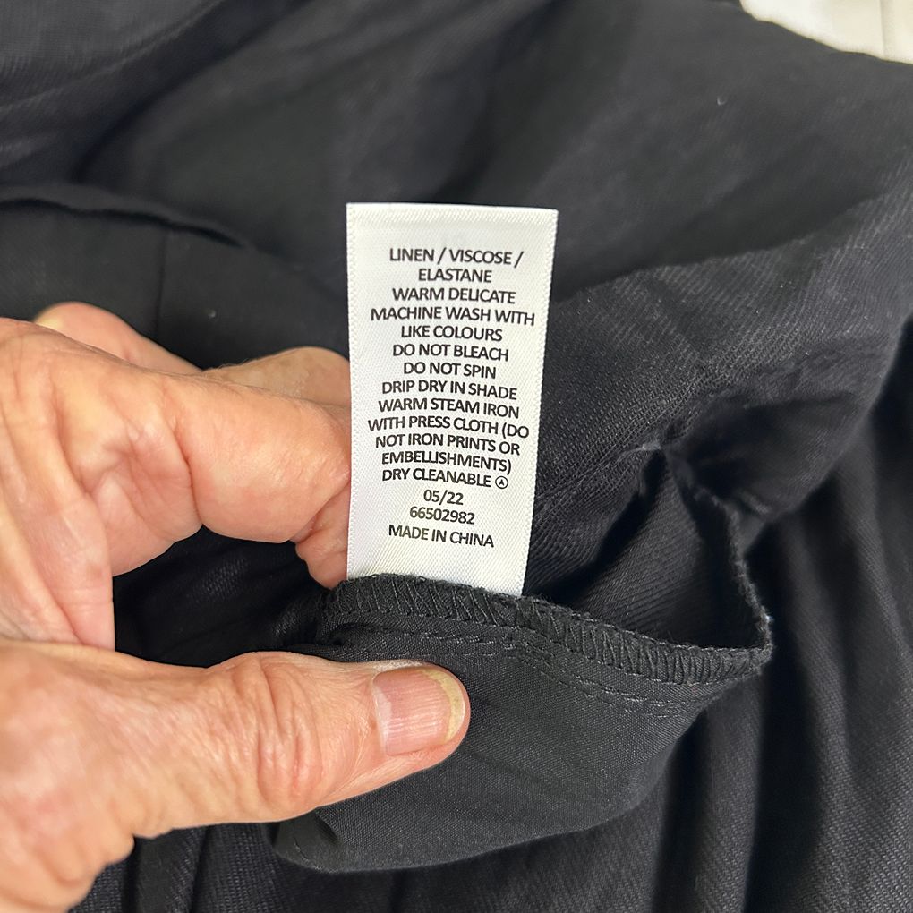 Preview Black Linen Pants - Size 18