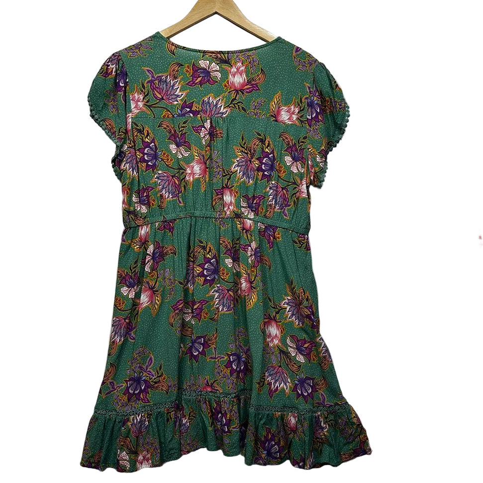 Dreamcatcher Green Floral Dress - Size 16