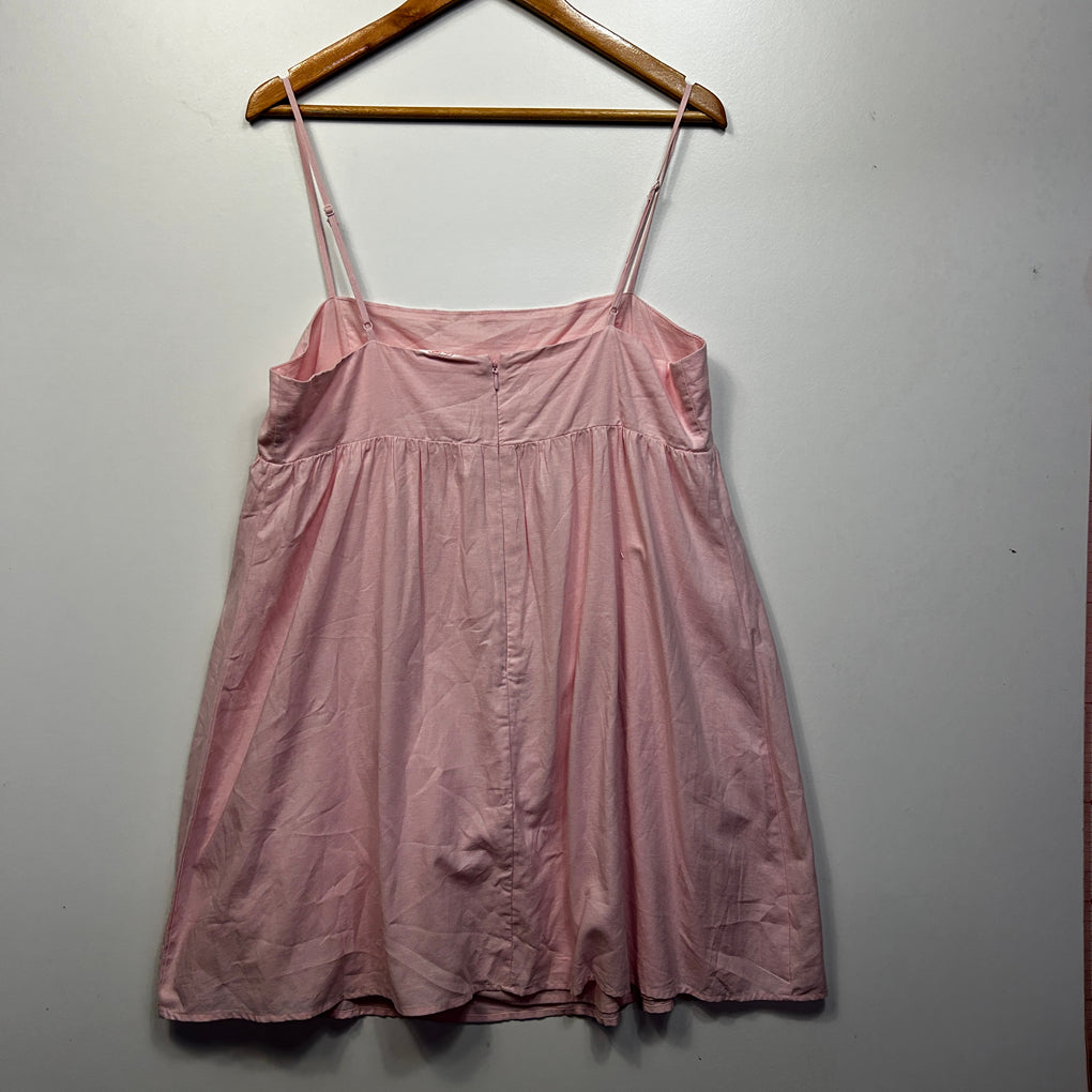 Lily Loves Pink Linen Dress - Size 14