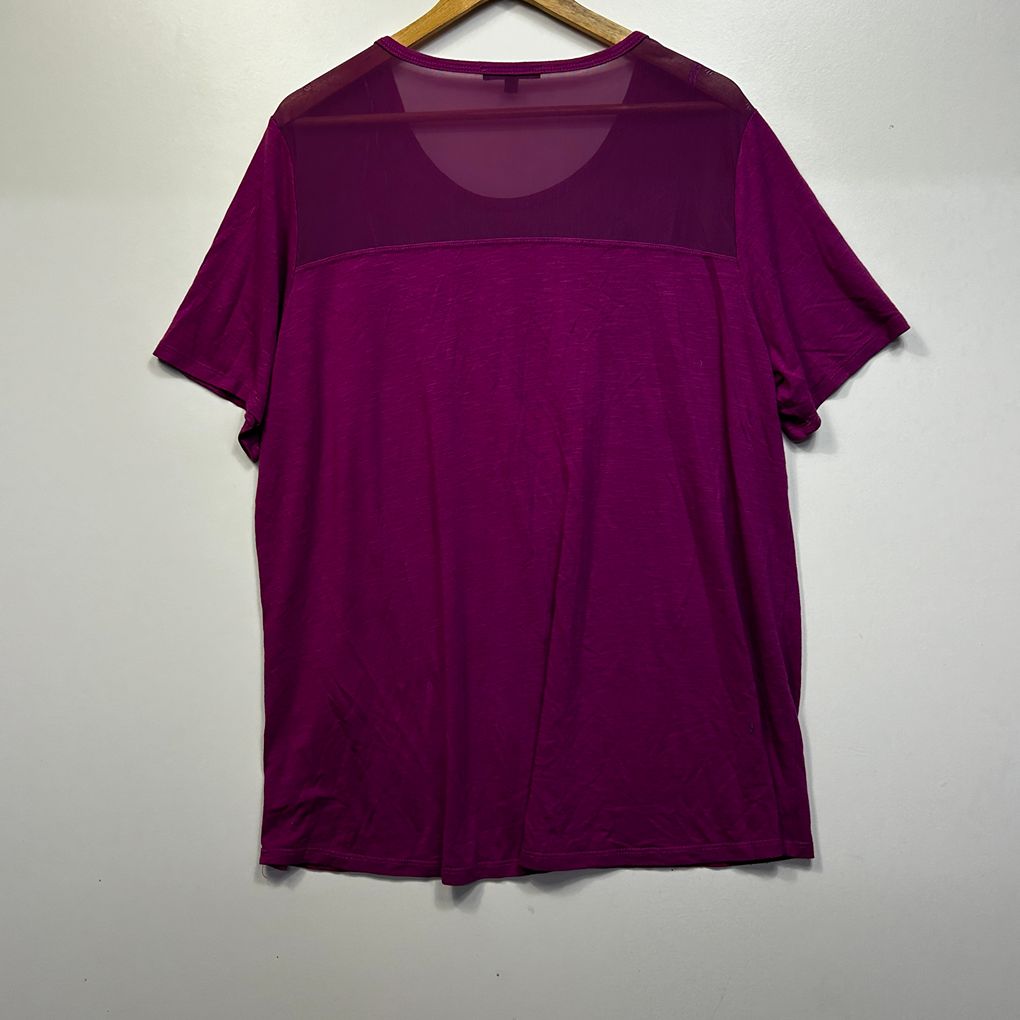 Belle Curve Magenta Top - Size 22