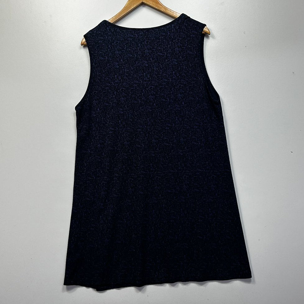 Virtuelle Navy Sleeveless Top - Size 14/XS