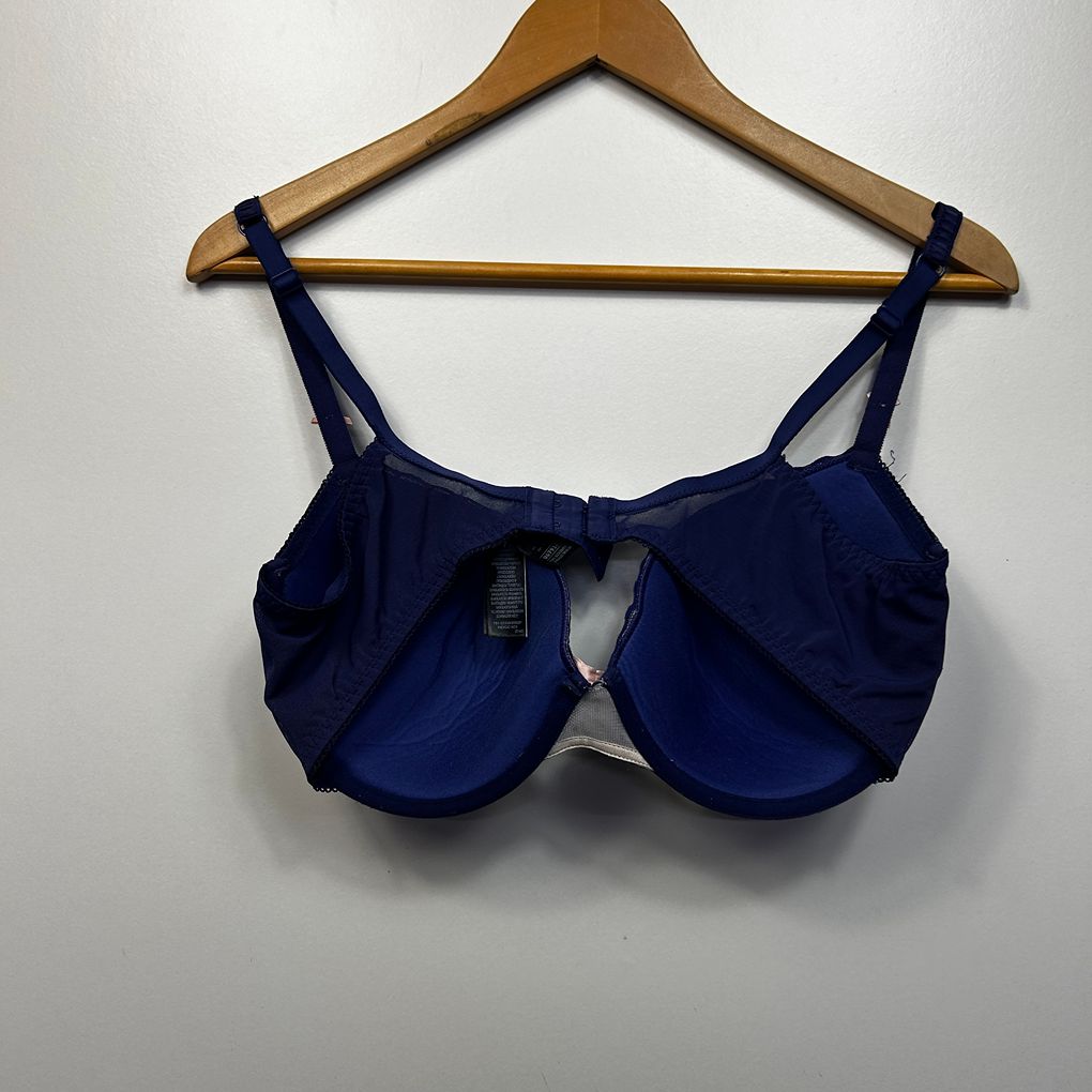M&S Navy Lace Bra - Size 16D